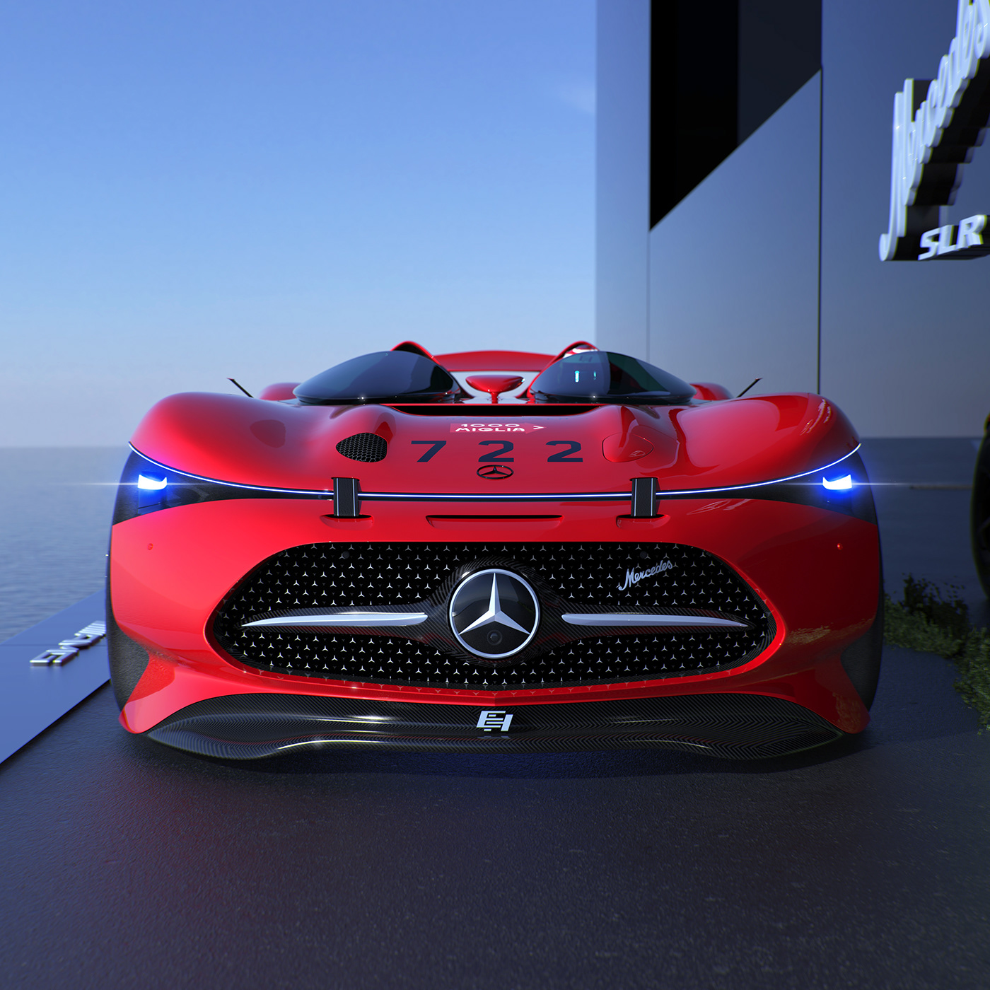 Mercedes-AMG SLR，Concept Car，High Performance sports car，Classic Reprint，