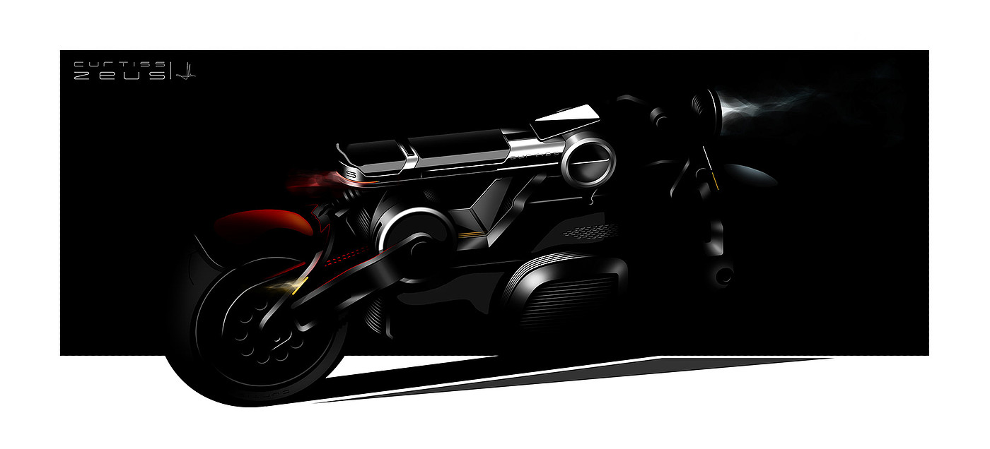 Curtiss Zeus，motorcycle，