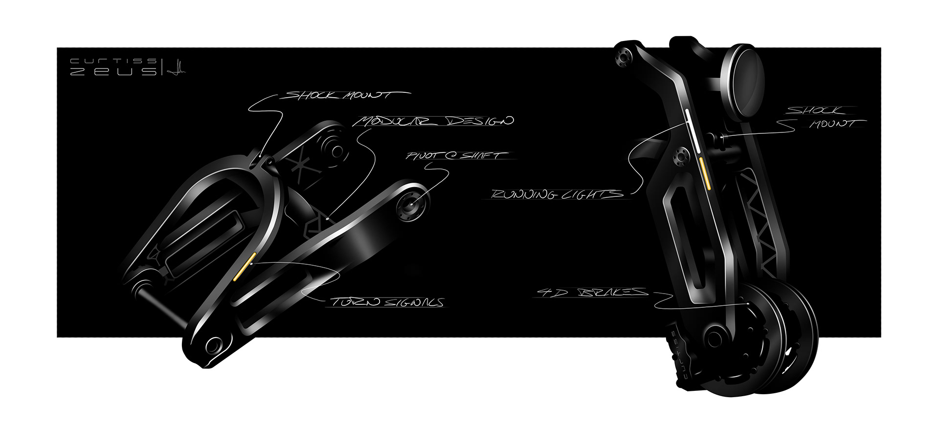 Curtiss Zeus，motorcycle，