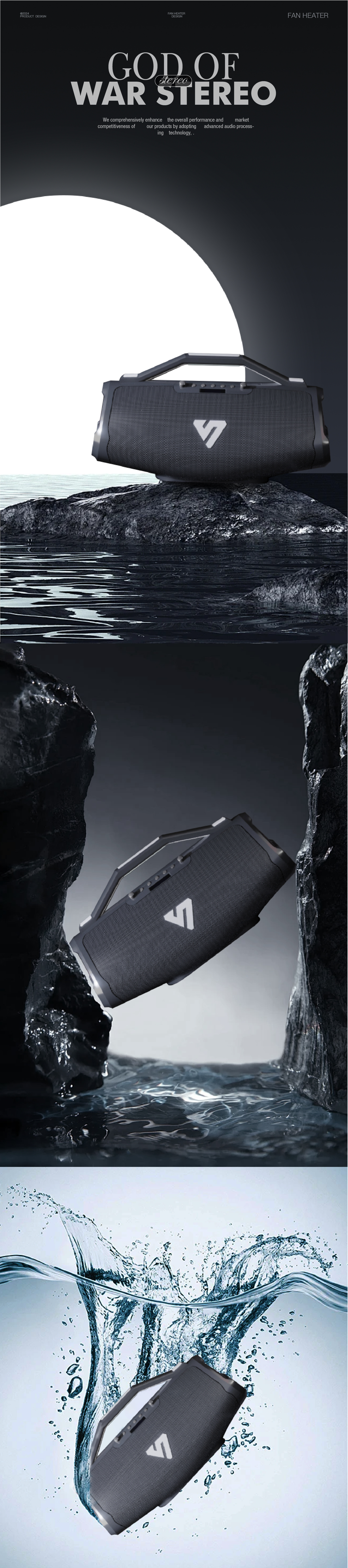 Audio, outdoor audio, dustproof and waterproof, three frequency，