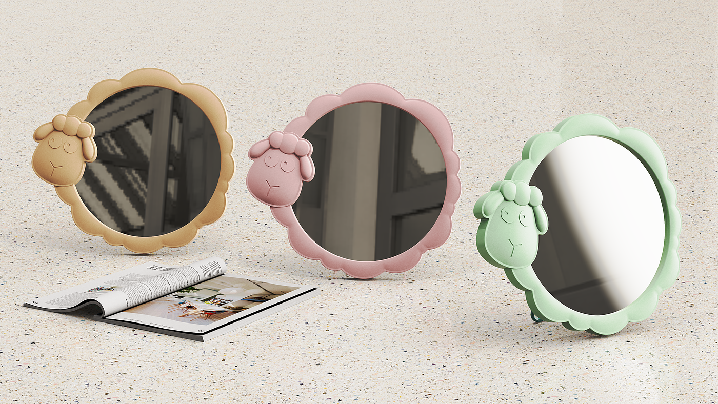 mirror，Cosmetic mirror，Desk mirror，