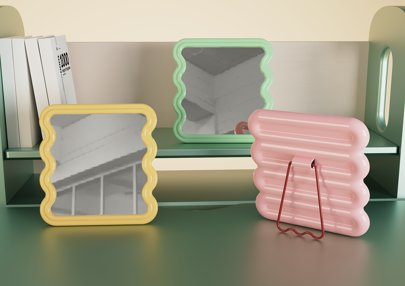 mirror，Cosmetic mirror，Desk mirror，