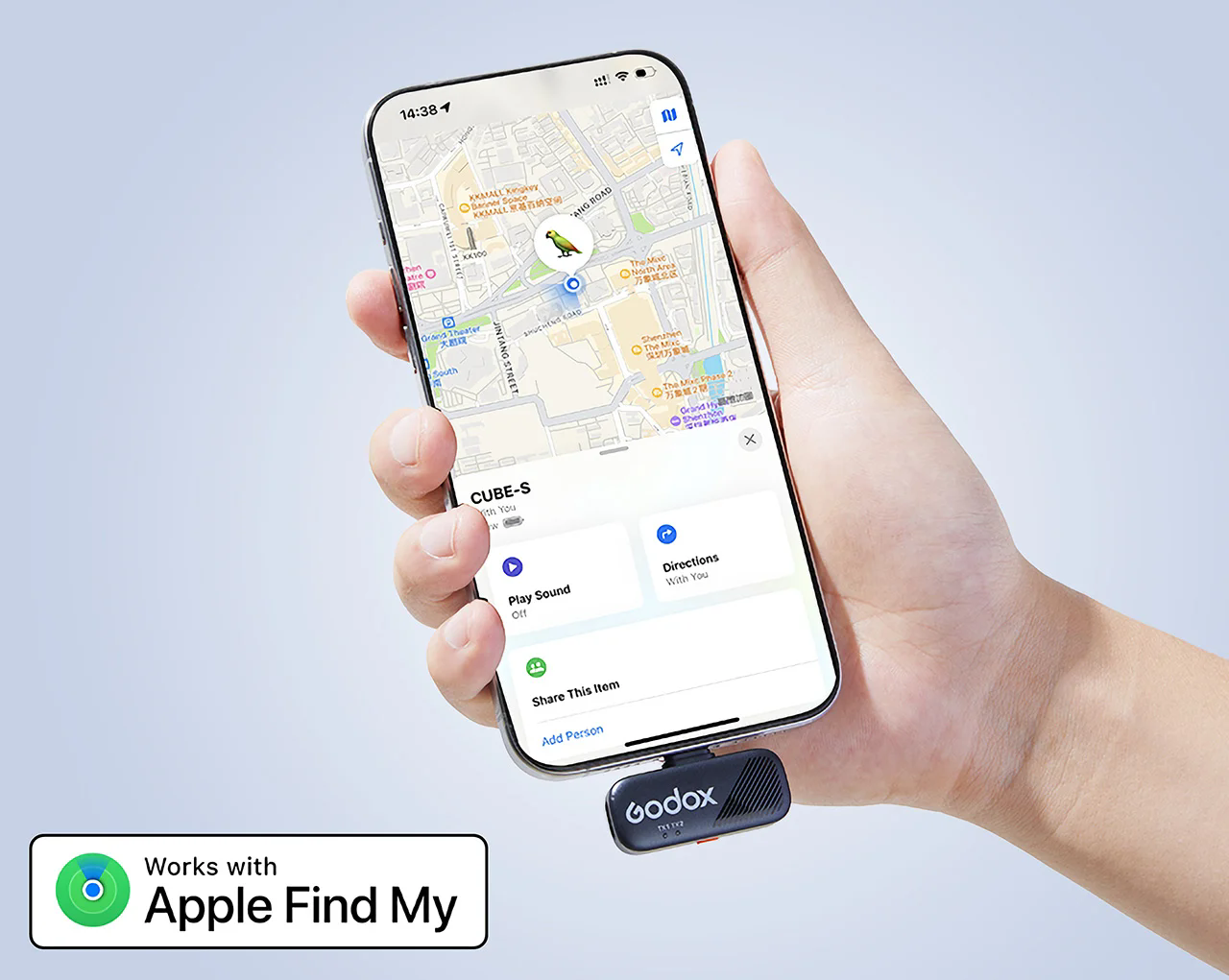 wireless microphone ，portable，Noise reduction，Godox Cube-S，