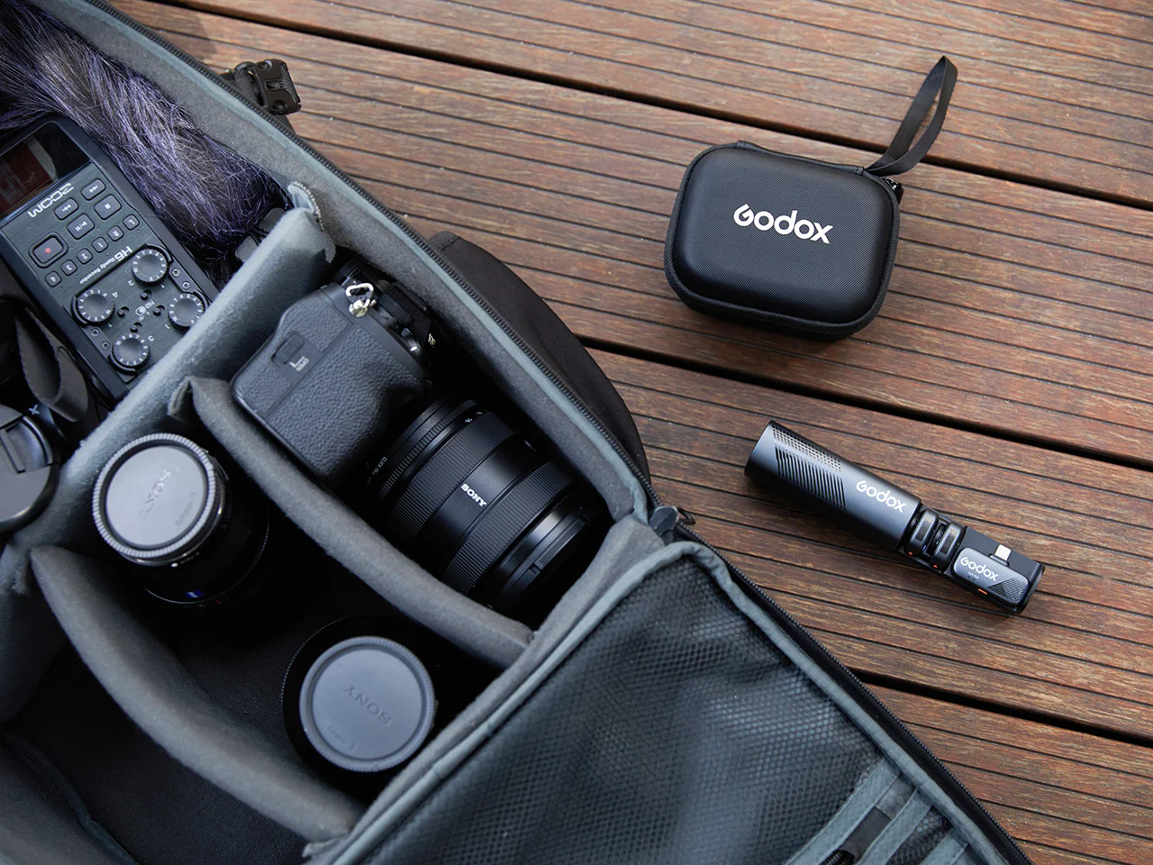 wireless microphone ，portable，Noise reduction，Godox Cube-S，