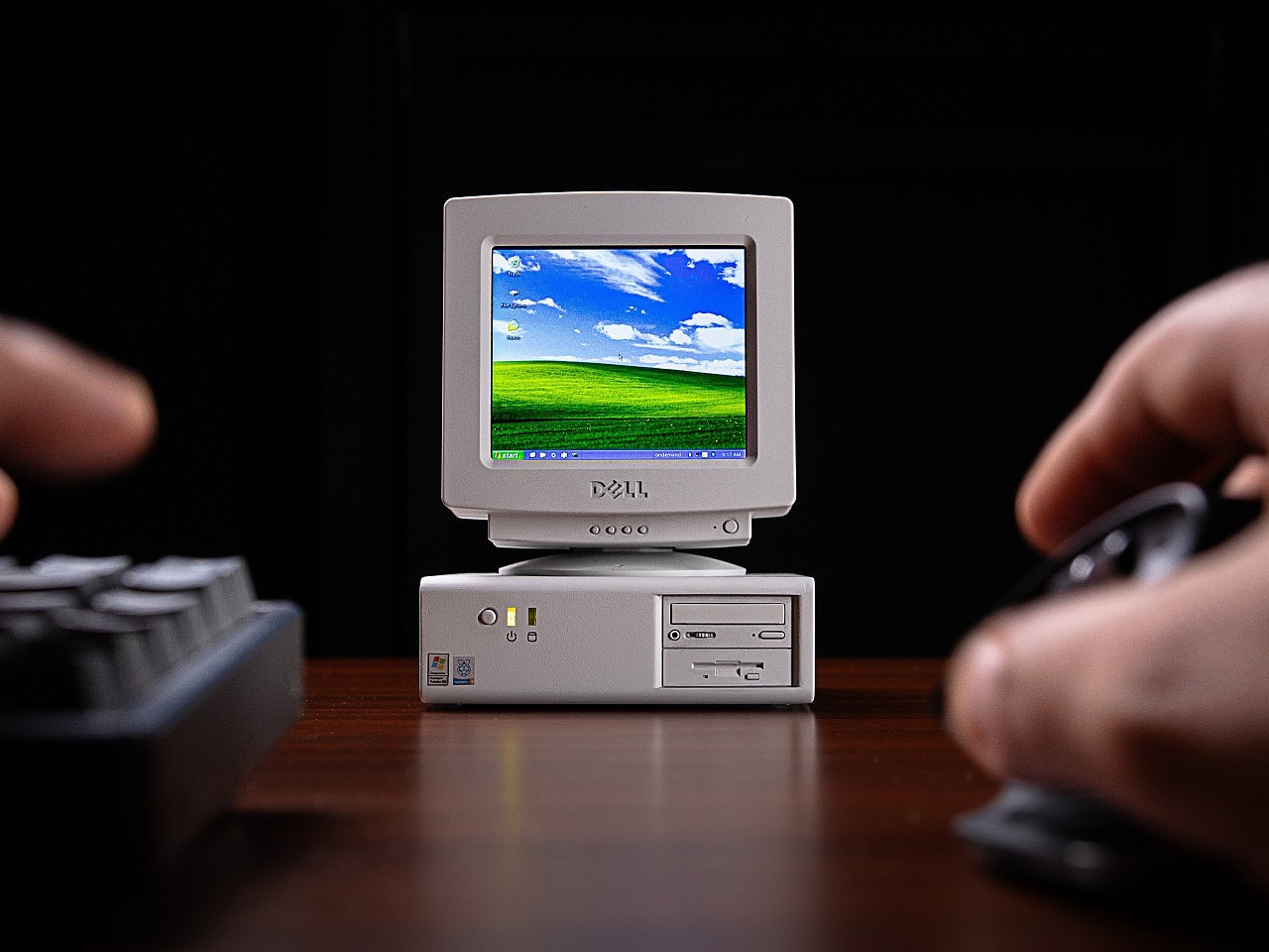 computer，Mini version，retro，Retro，Windows XP，