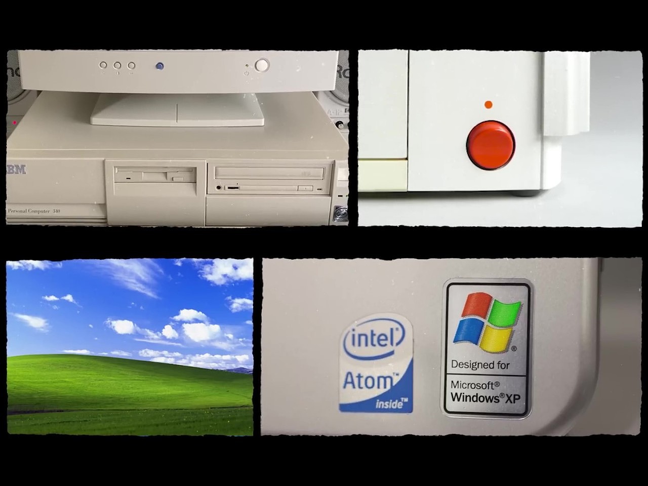 computer，Mini version，retro，Retro，Windows XP，