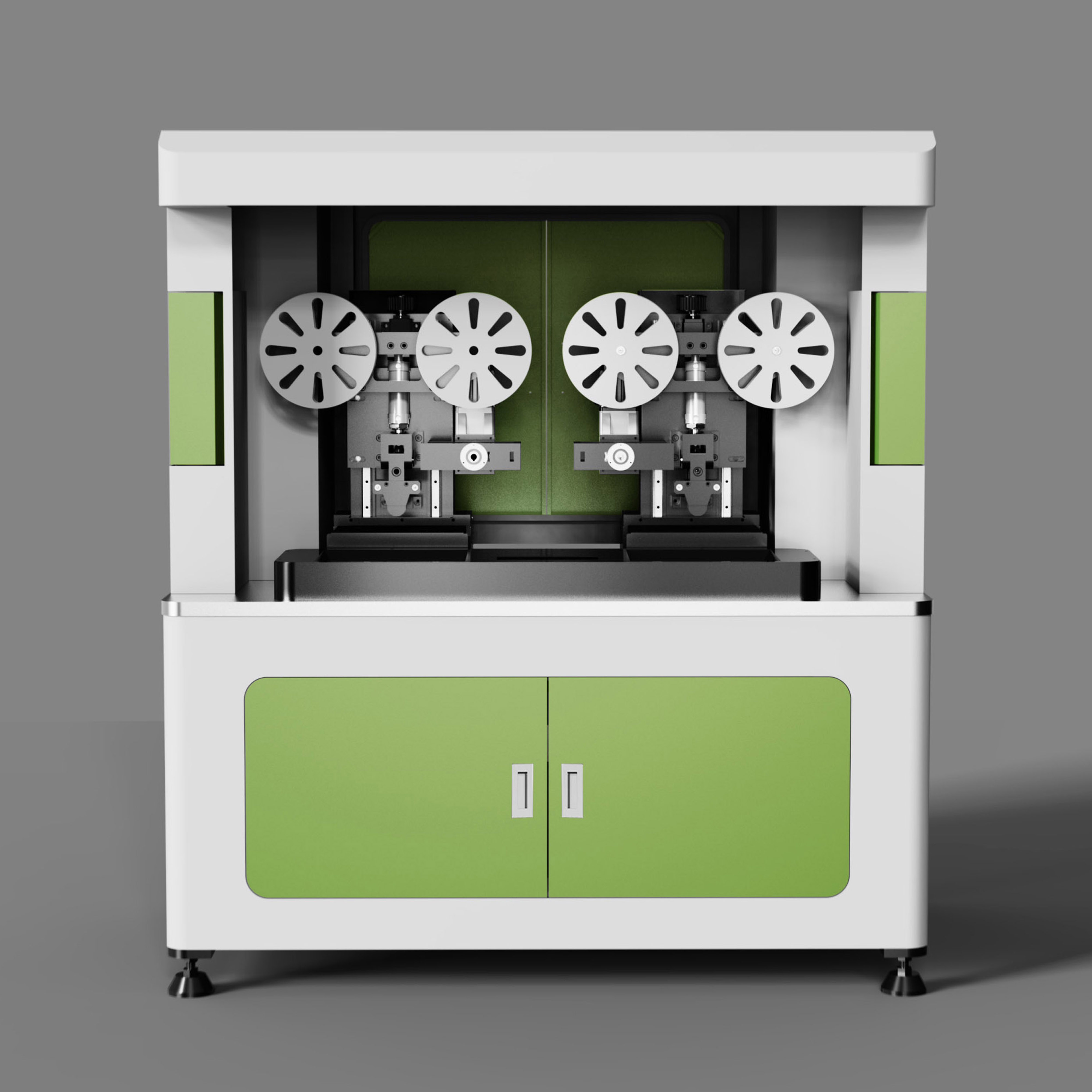 double-station grinding machine，polish，grinding machine，sheet metal，automation equipment ，Sheet metal design，Appearance design，machine design，