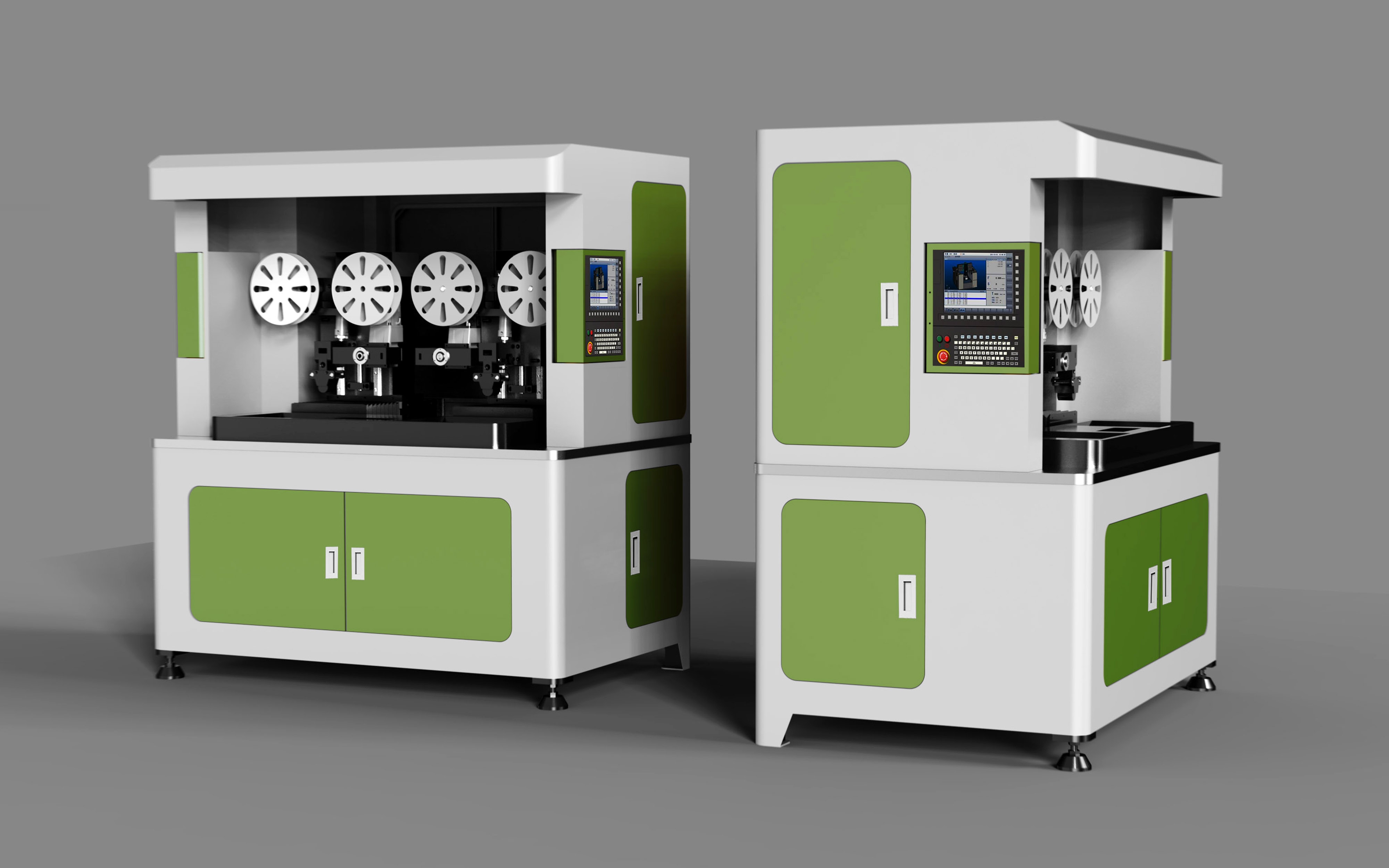 double-station grinding machine，polish，grinding machine，sheet metal，automation equipment ，Sheet metal design，Appearance design，machine design，