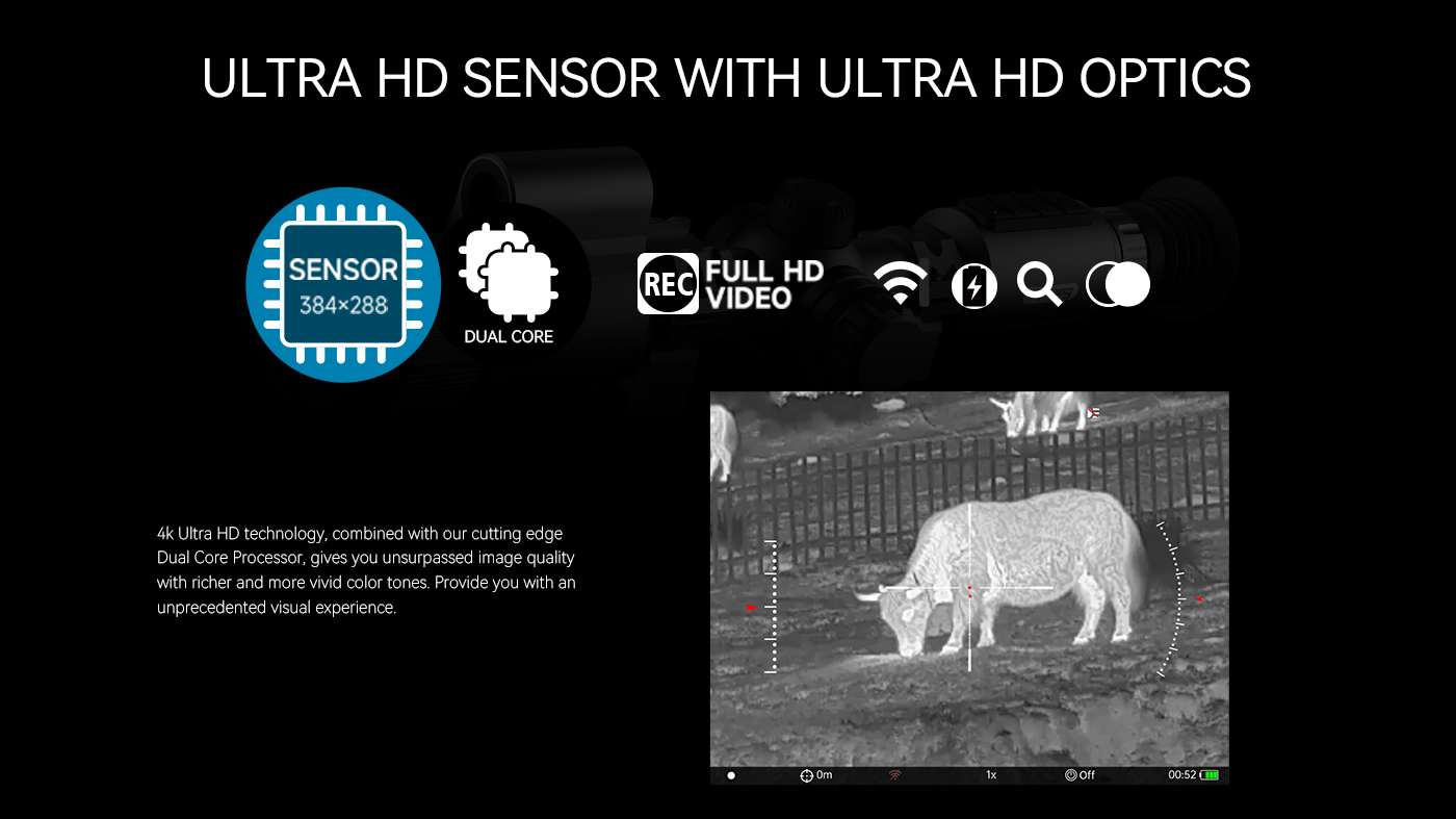 thermal imaging, scope, telescope, outdoor, hunting，