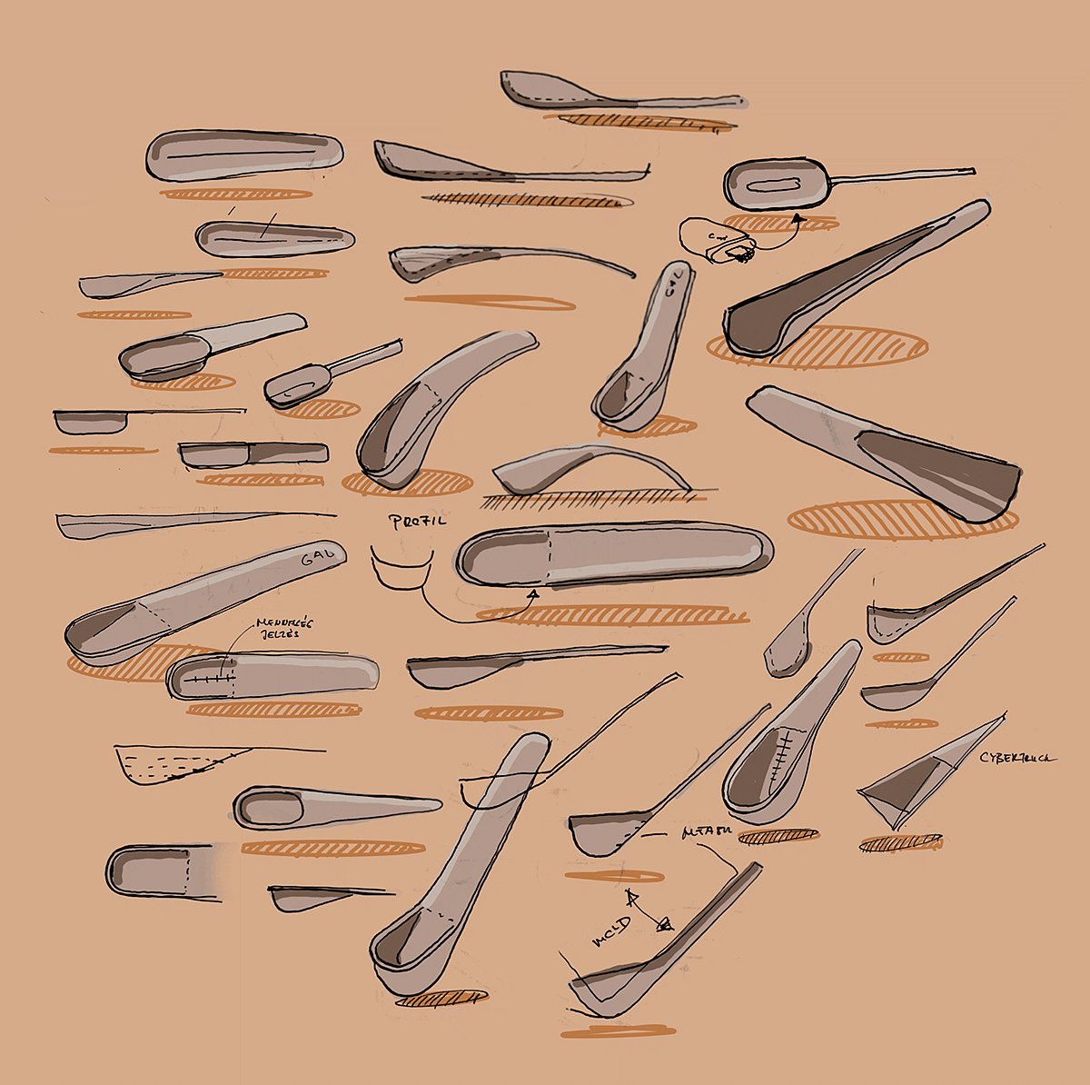 Spoon，gal，Chinese style，Modern design，