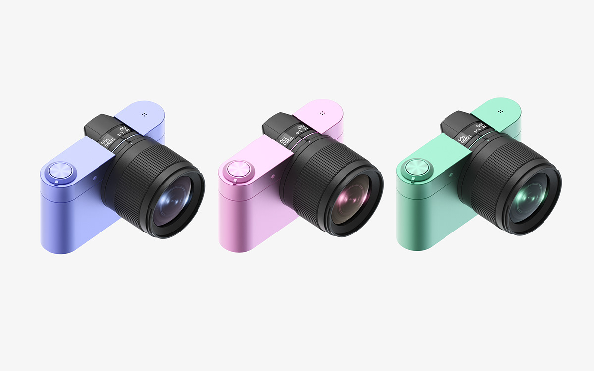 Minimalist design ，camera，focusing ，