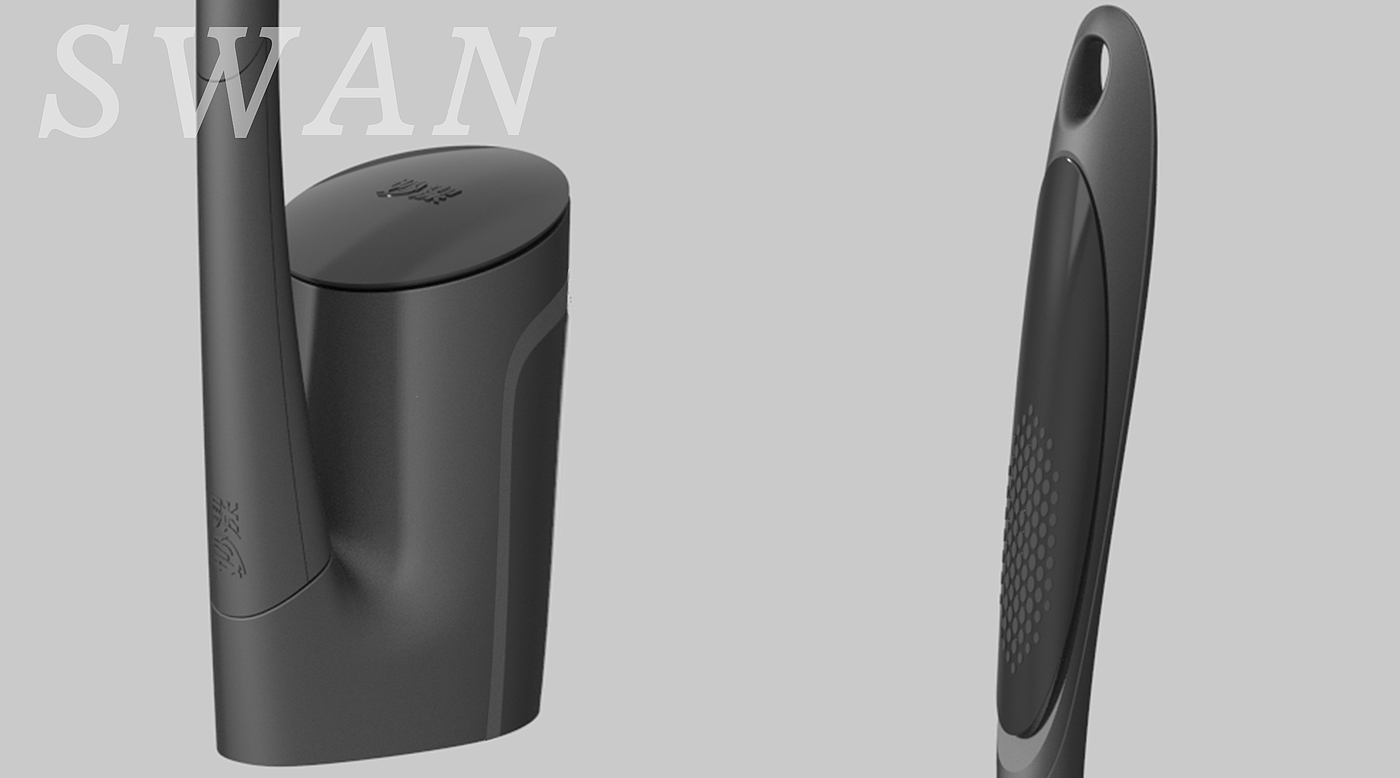 Toilet brush design，Clean daily use design，product design，