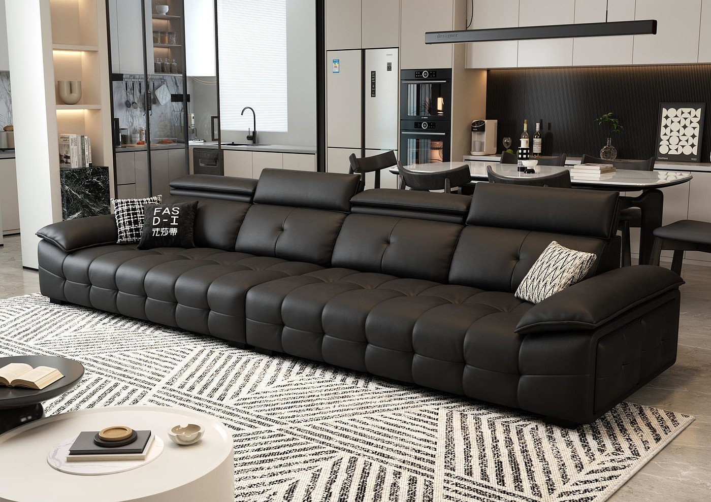 furniture，sofa，Luxury Competition，Home Furnishing，Leather sofa，