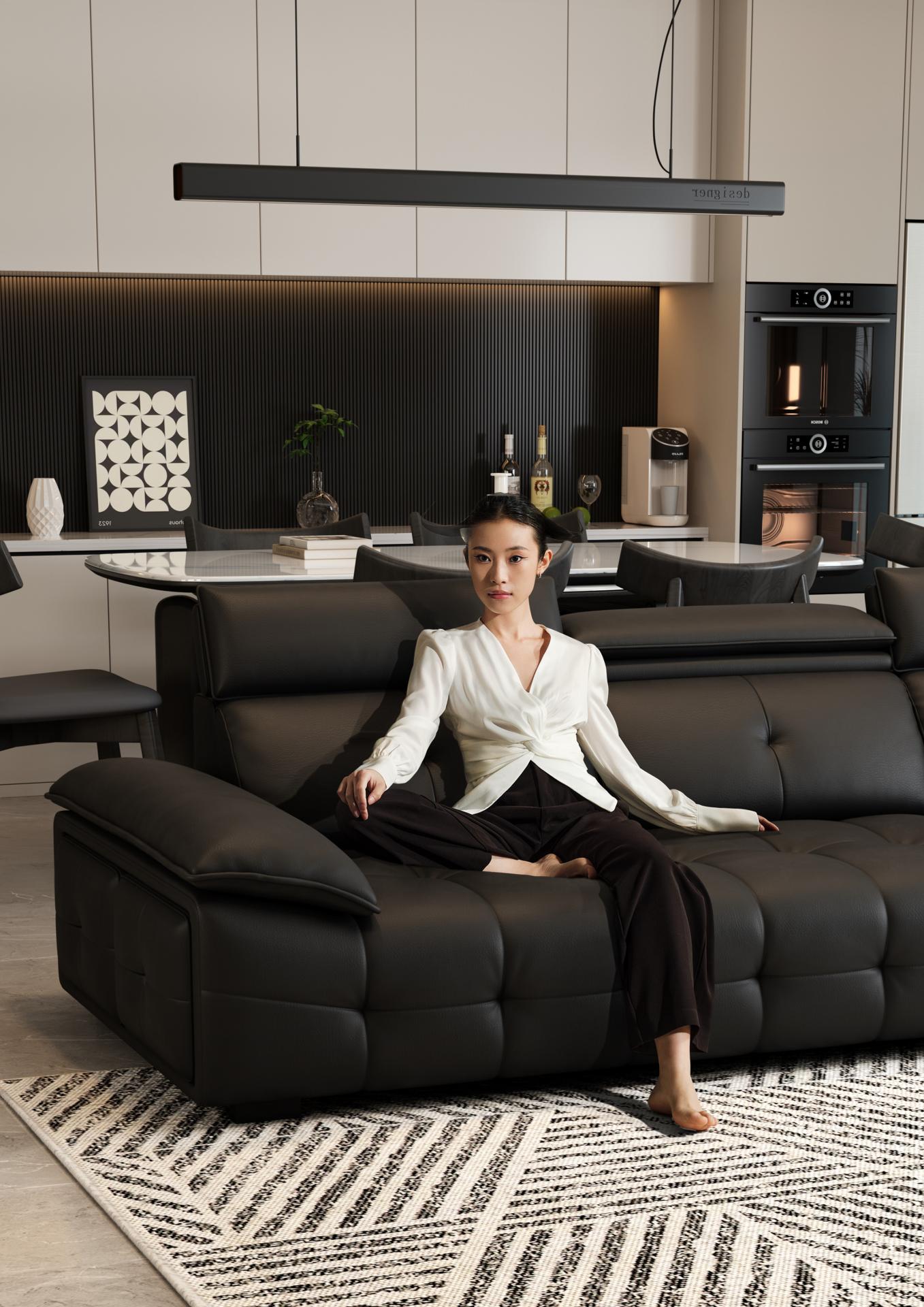 furniture，sofa，Luxury Competition，Home Furnishing，Leather sofa，