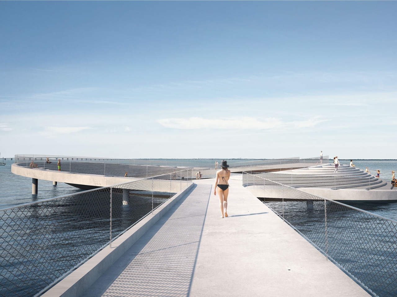 flowing water，sun bath，theatre，Swimming pool，Lisbon，