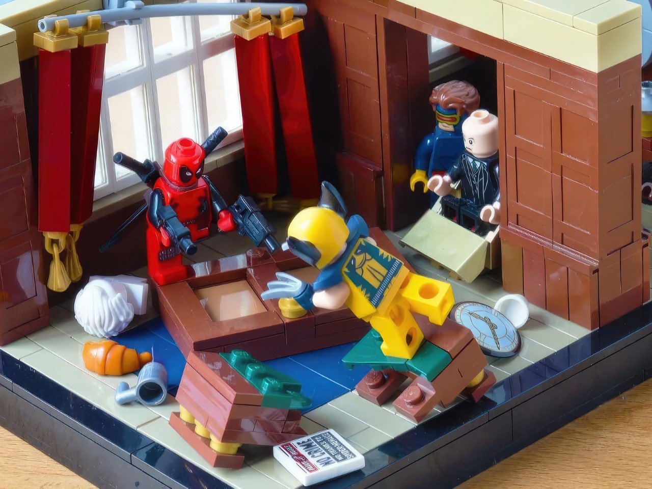 Lego，Building blocks，X-Men Series，Dead waiter，freeze motion animator，