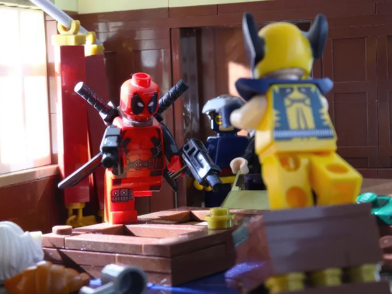 Lego，Building blocks，X-Men Series，Dead waiter，freeze motion animator，