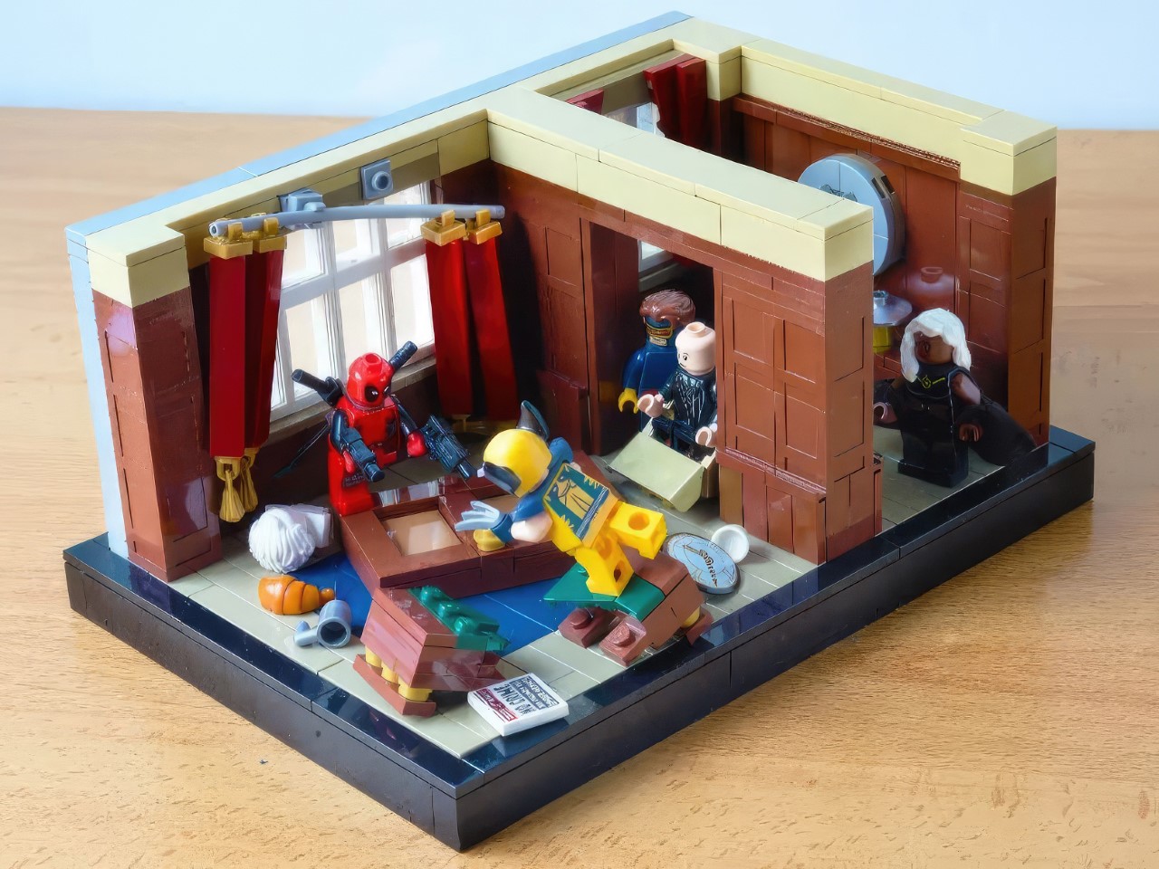 Lego，Building blocks，X-Men Series，Dead waiter，freeze motion animator，