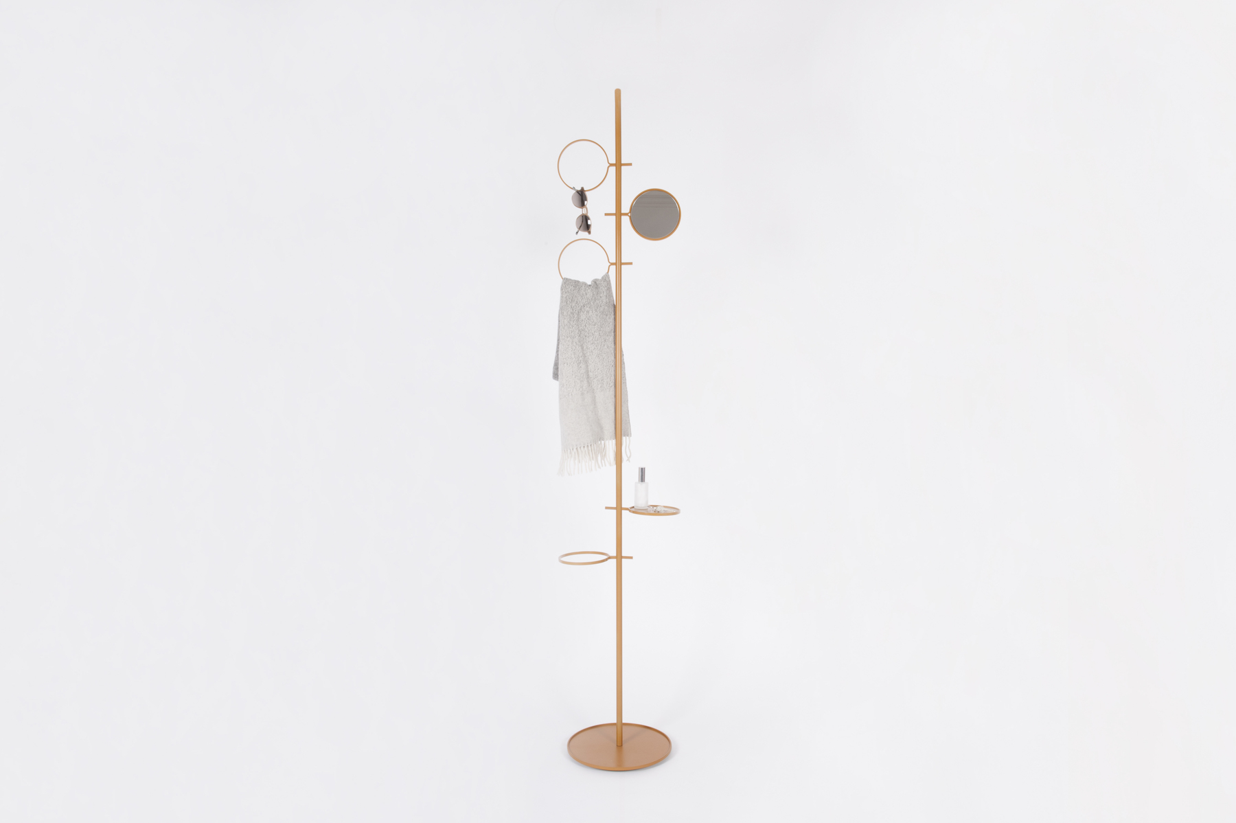 Mirror design，Cosmetic mirror，Advanced grey，Receive，Tray，Clothes rack，Clothes support，Clothes hanger，coat hanger，orange，cylinder，