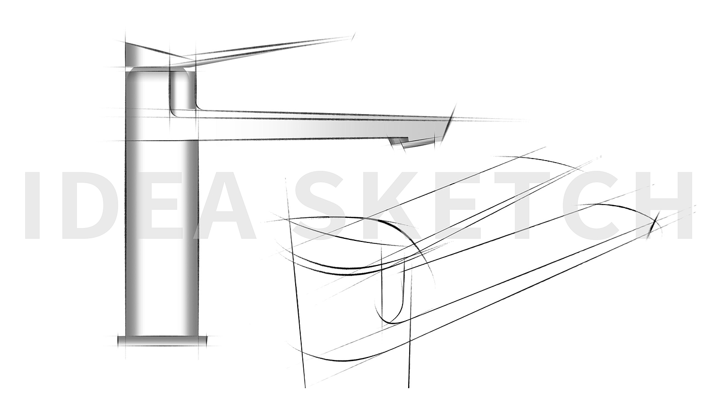 Basin mixer ，water tap，bathroom，industrial design，product design，Bathroom design，