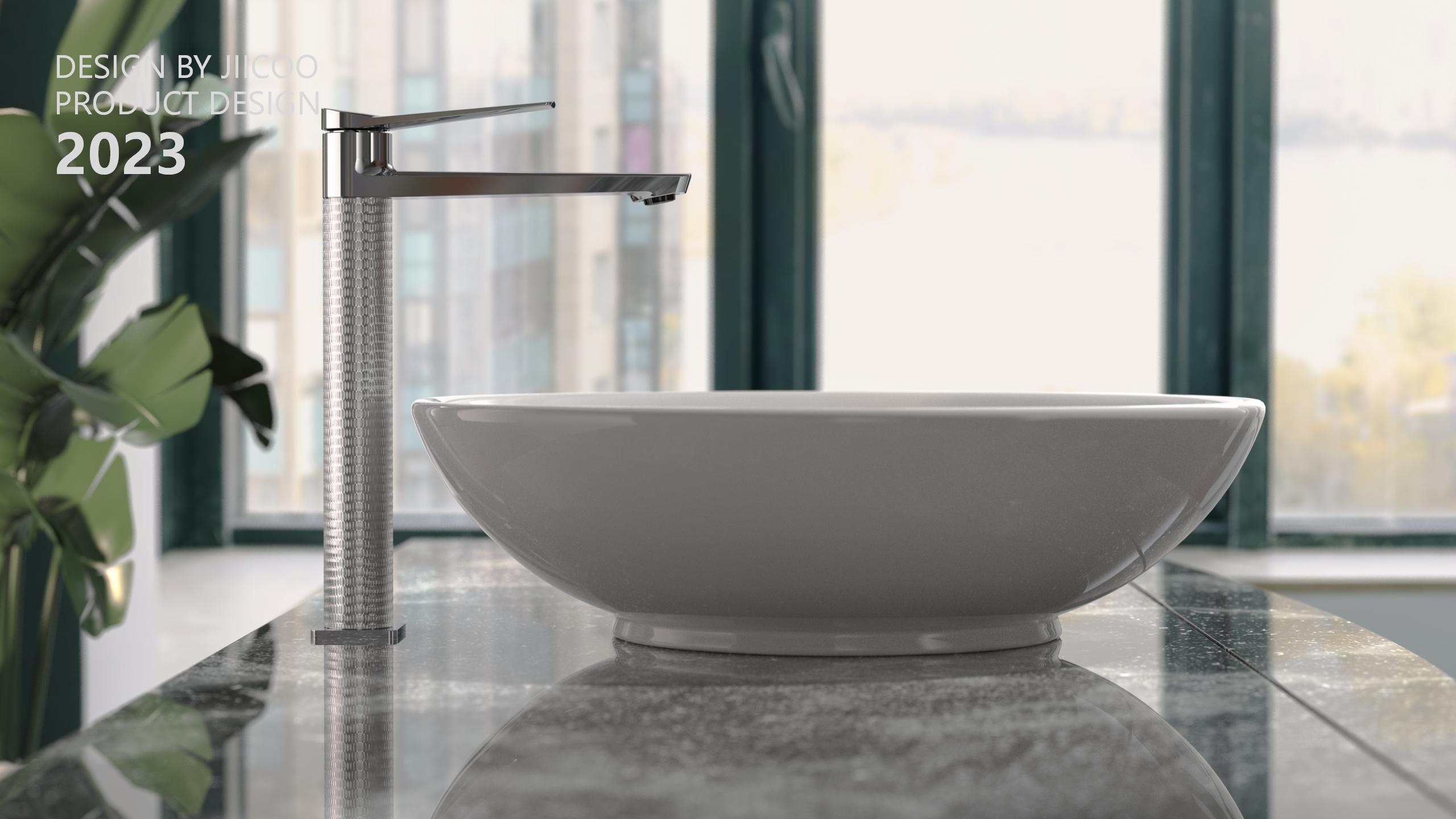 Basin mixer ，water tap，bathroom，industrial design，product design，Bathroom design，