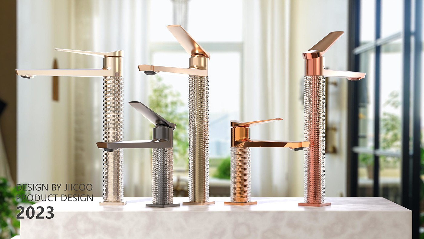 Basin mixer ，water tap，bathroom，industrial design，product design，Bathroom design，