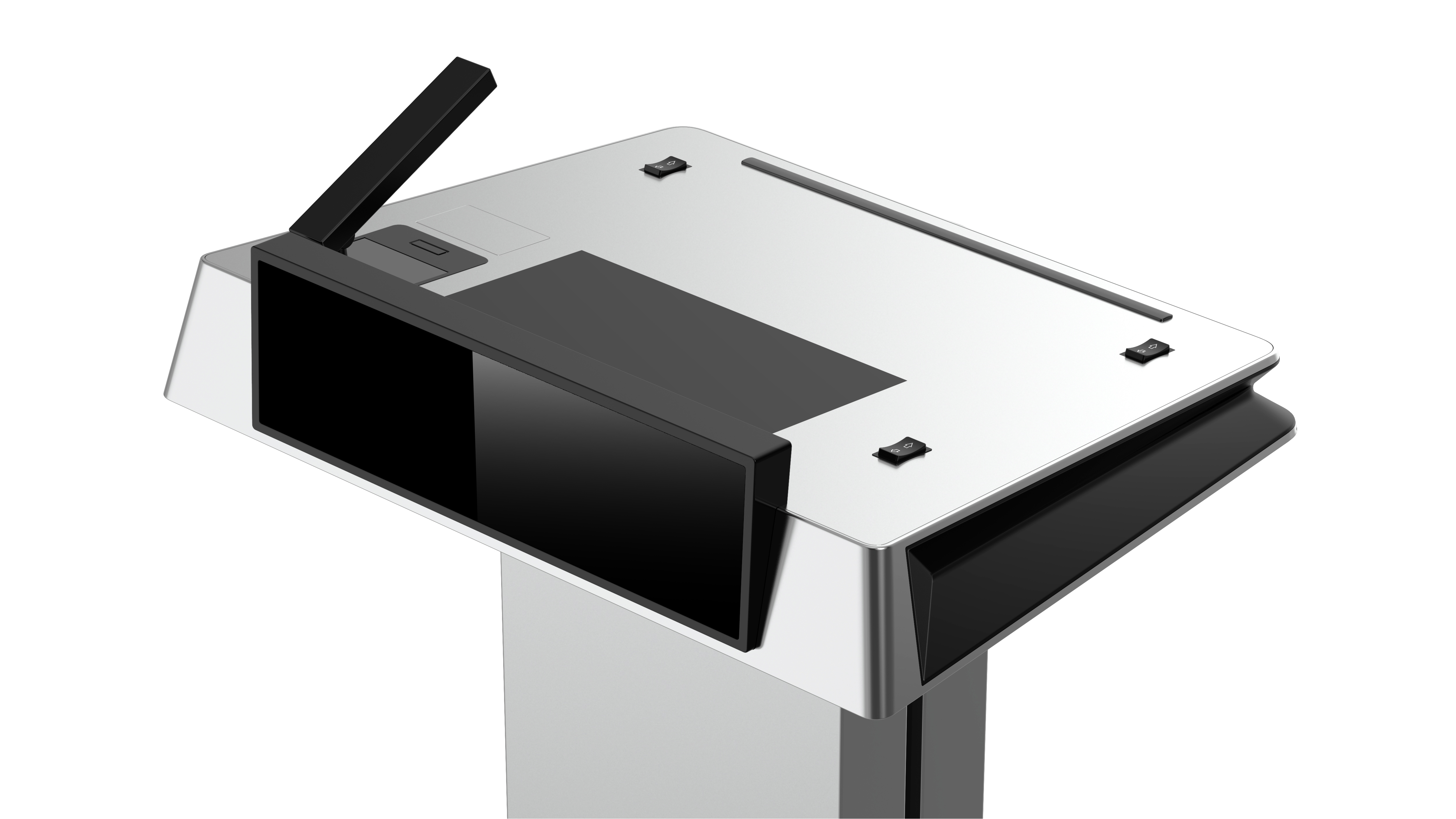 Appearance design，Lecture Platform，Simple Technology，Metal，intelligence，atmosphere，industrial design，