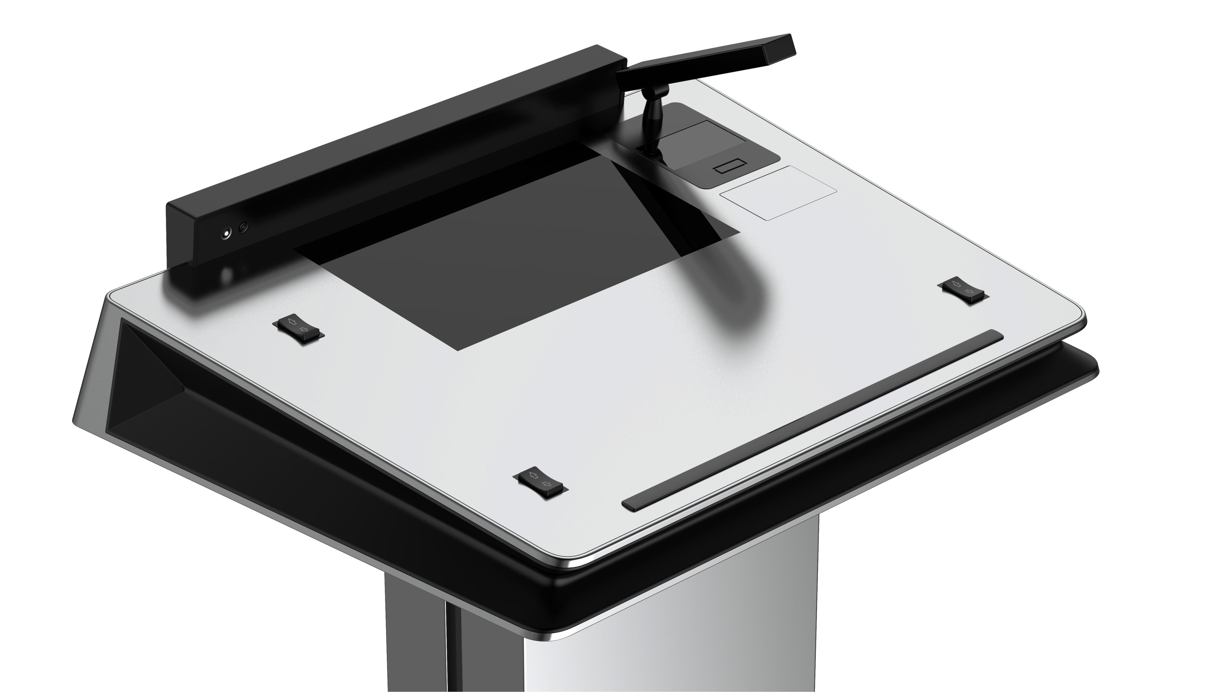 Appearance design，Lecture Platform，Simple Technology，Metal，intelligence，atmosphere，industrial design，