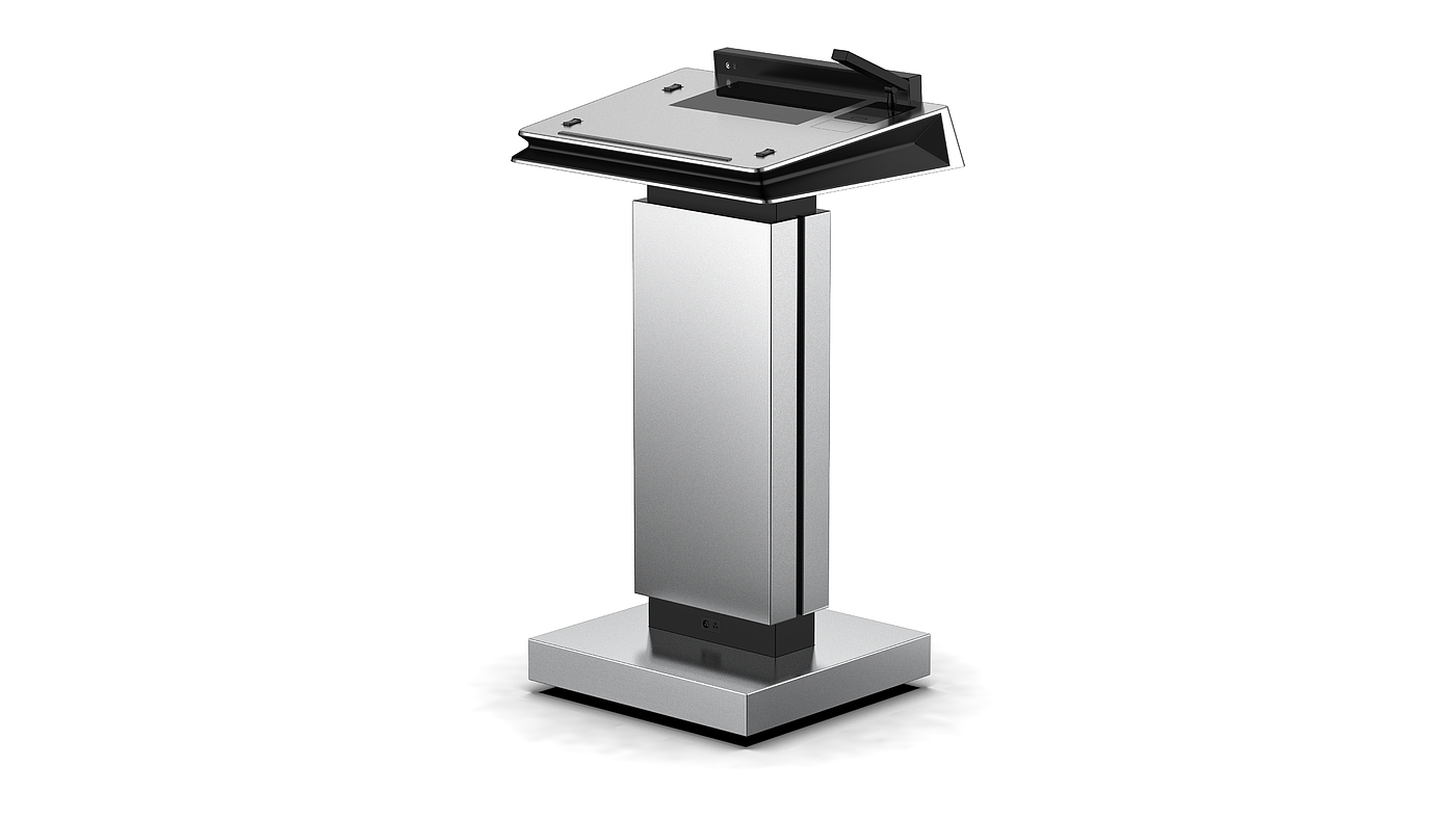 Appearance design，Lecture Platform，Simple Technology，Metal，intelligence，atmosphere，industrial design，