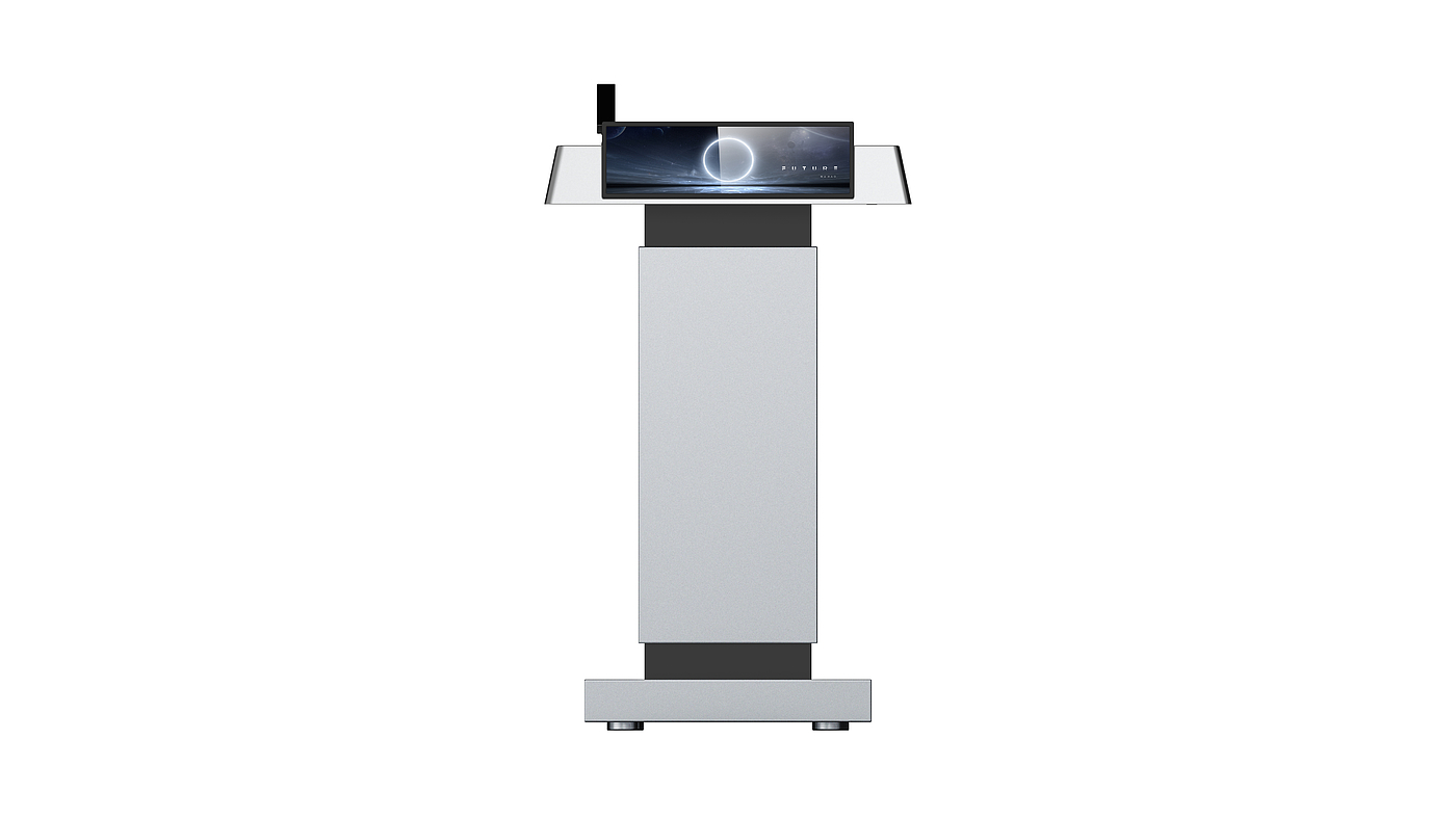 Appearance design，Lecture Platform，Simple Technology，Metal，intelligence，atmosphere，industrial design，