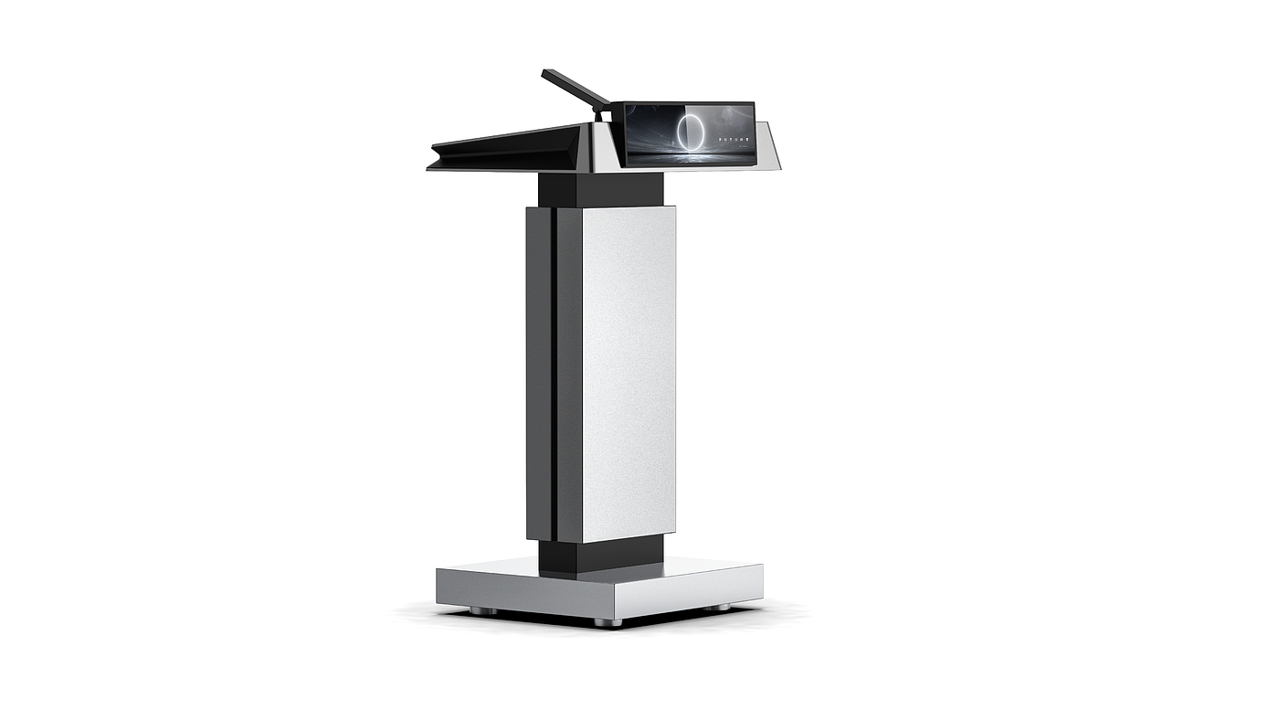 Appearance design，Lecture Platform，Simple Technology，Metal，intelligence，atmosphere，industrial design，