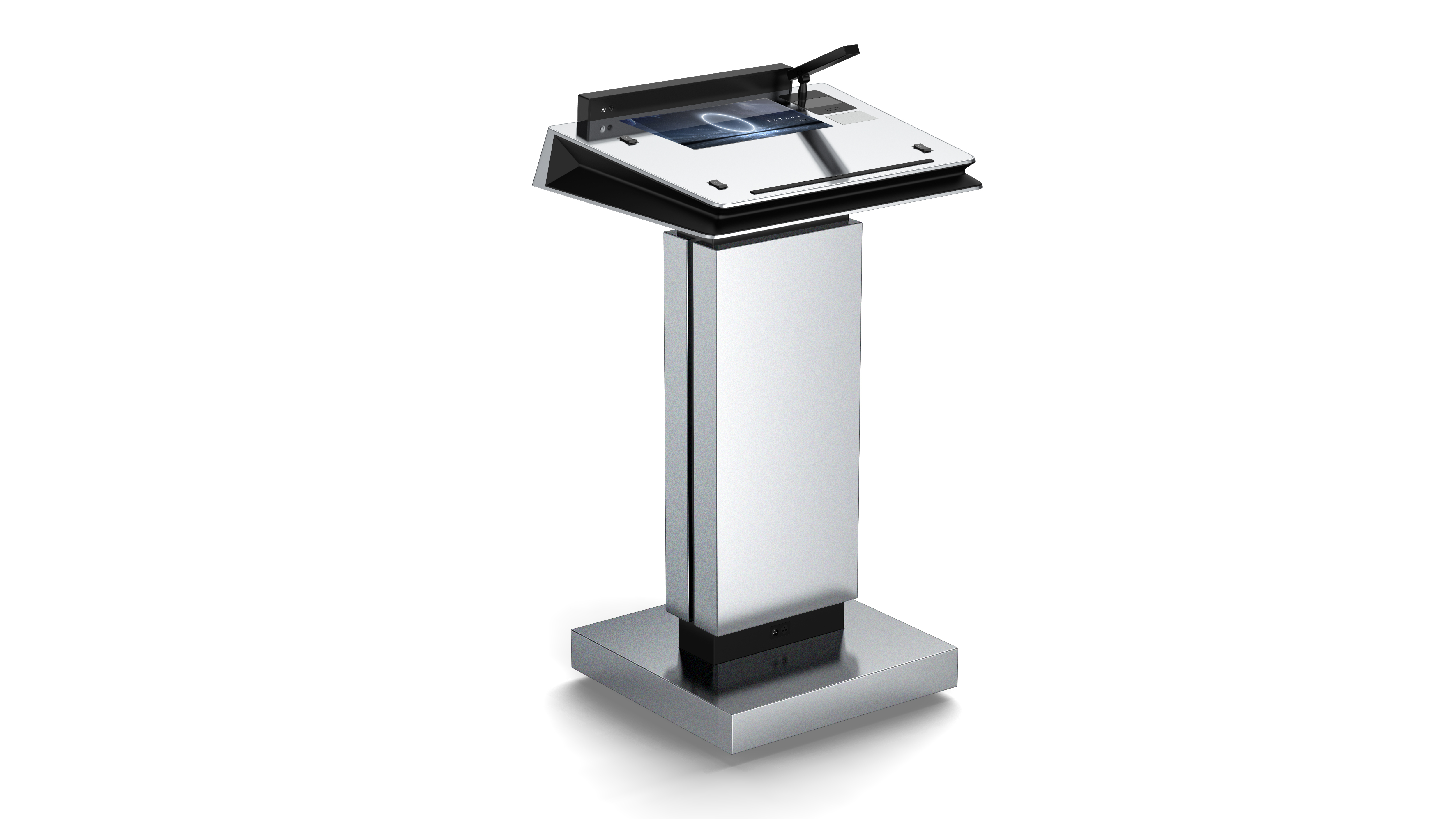 Appearance design，Lecture Platform，Simple Technology，Metal，intelligence，atmosphere，industrial design，