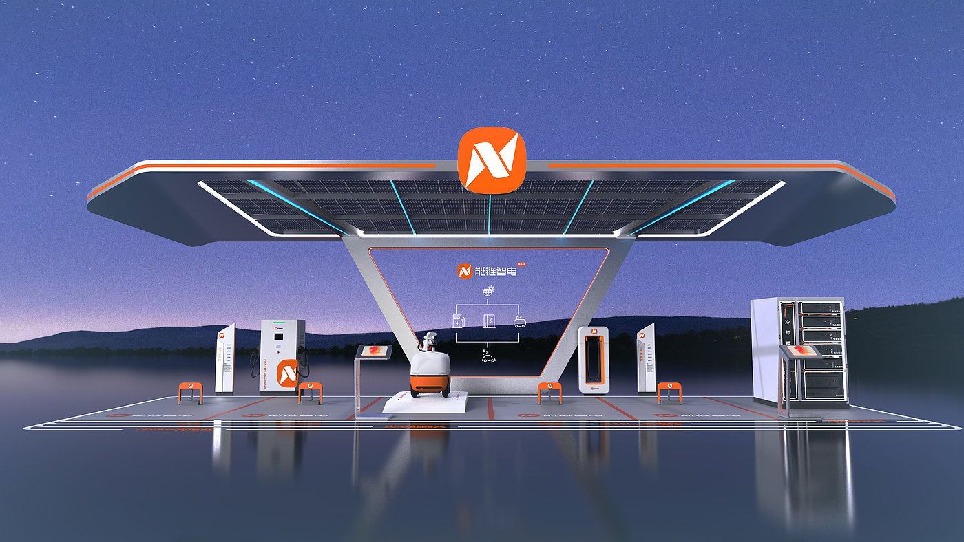 new energy，Light storage and charging station，Charging station，