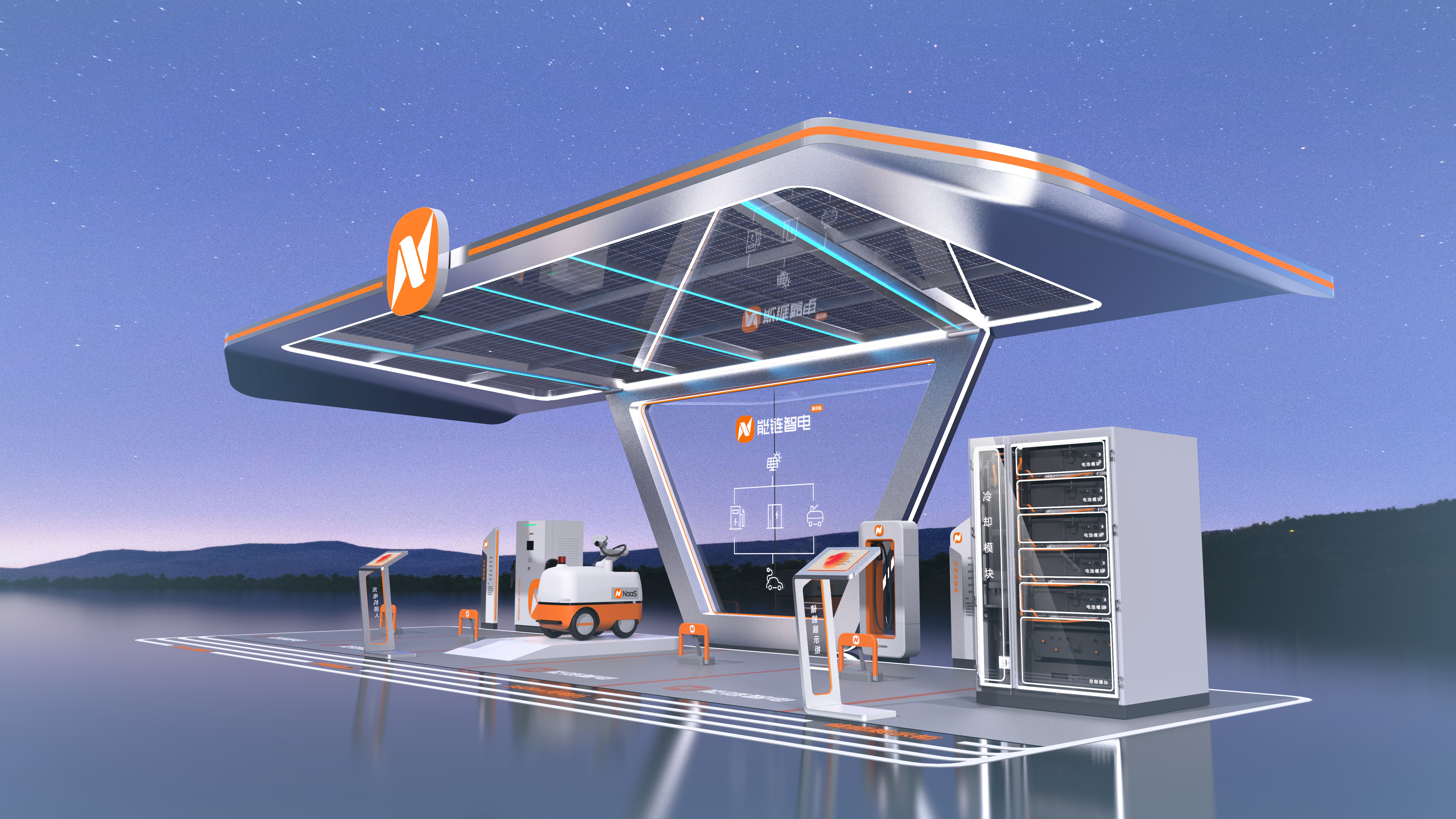 new energy，Light storage and charging station，Charging station，