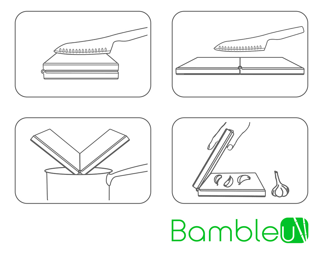 Foldable，Vegetable board，multi-function，bambleu，