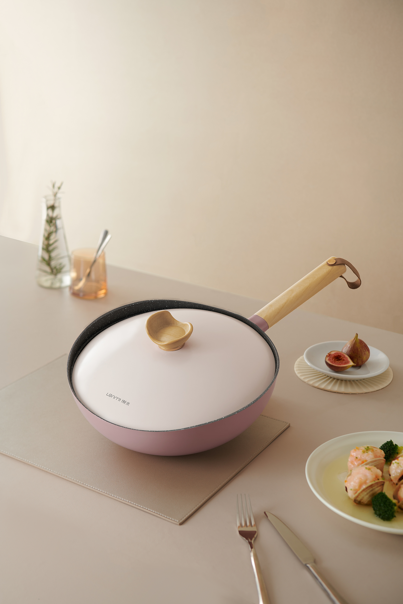 Yan value wok, non-stick pan, anti-overflow, no wall，