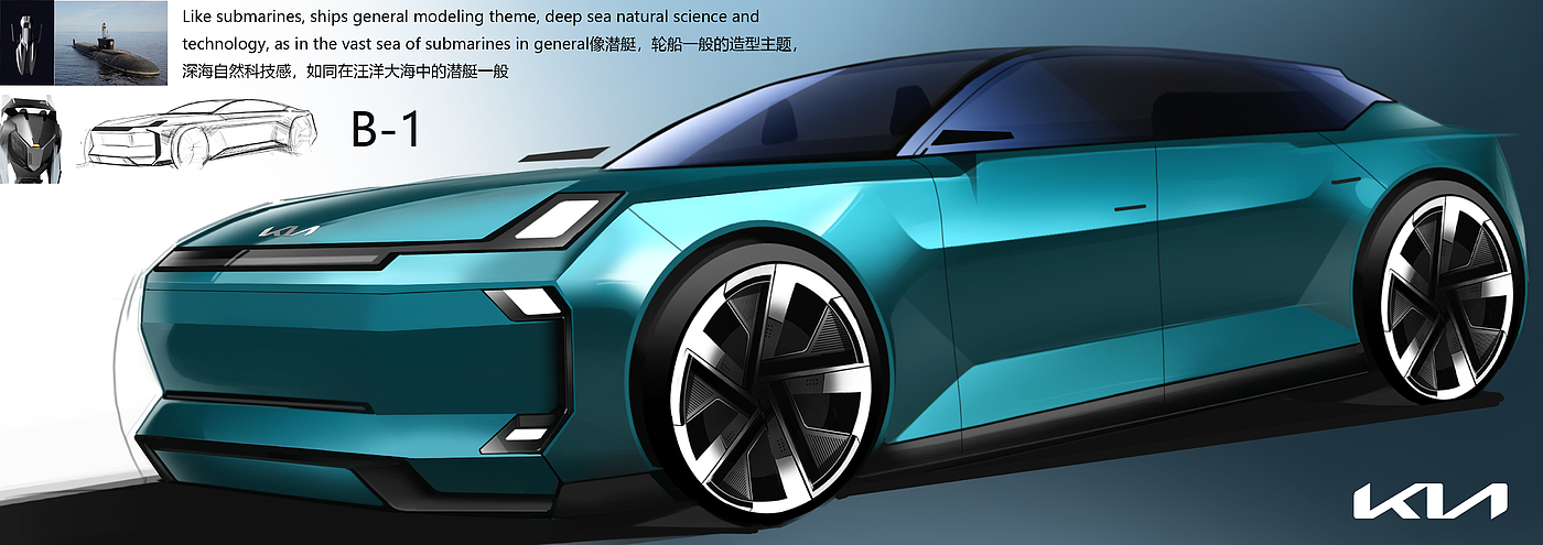 Automobile design，industrial design，car，cardesgin，2d rendering，Hand drawn，automobile，