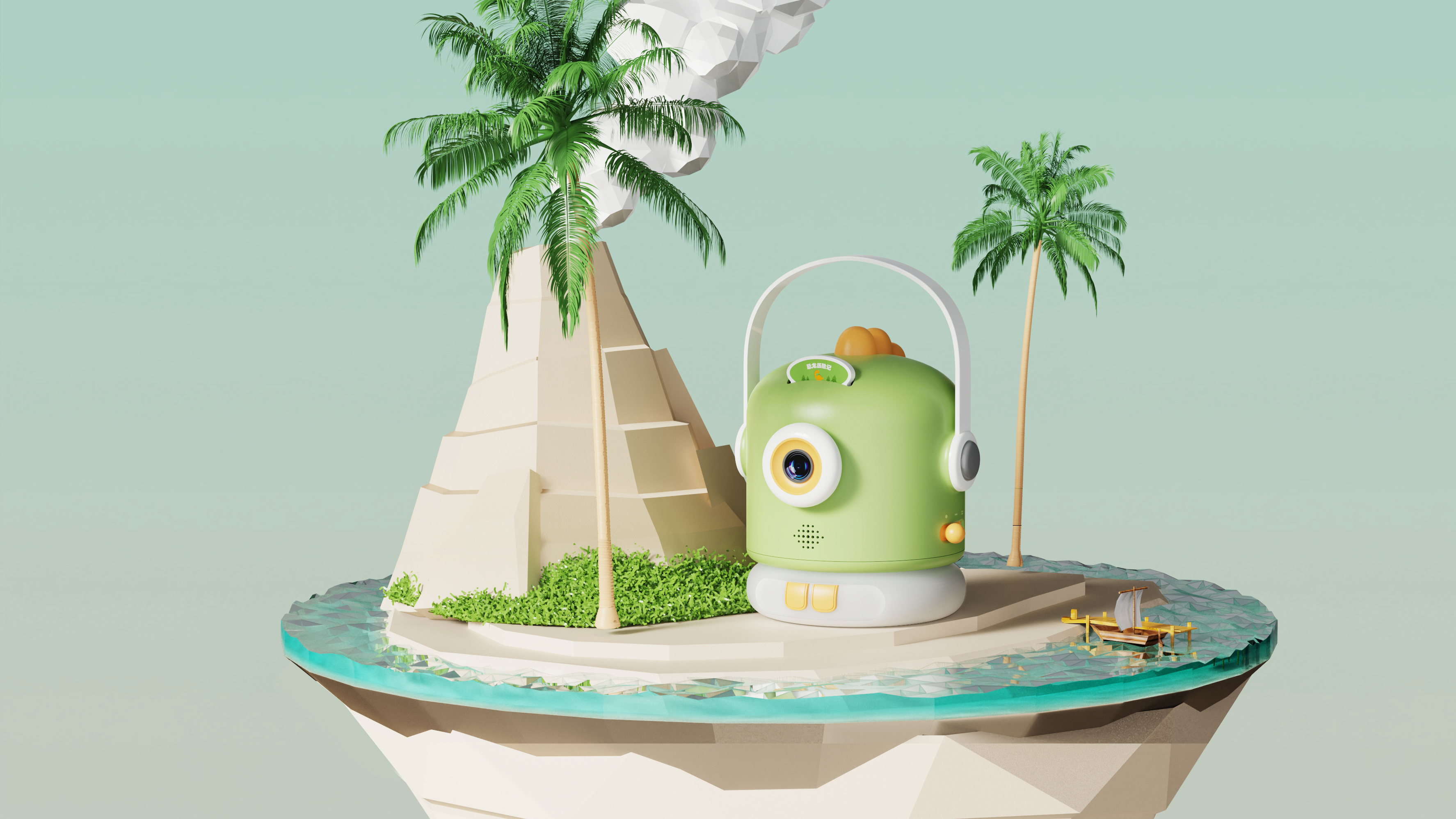 product design，industrial design，children，Projection，Story machine，Loong，Help sleep，lovely，