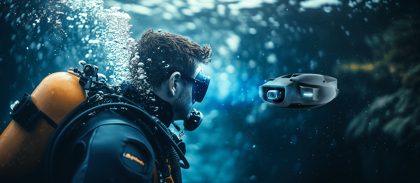 Intelligent Tracking，Motion camera，Underwater photography，Diving equipment，