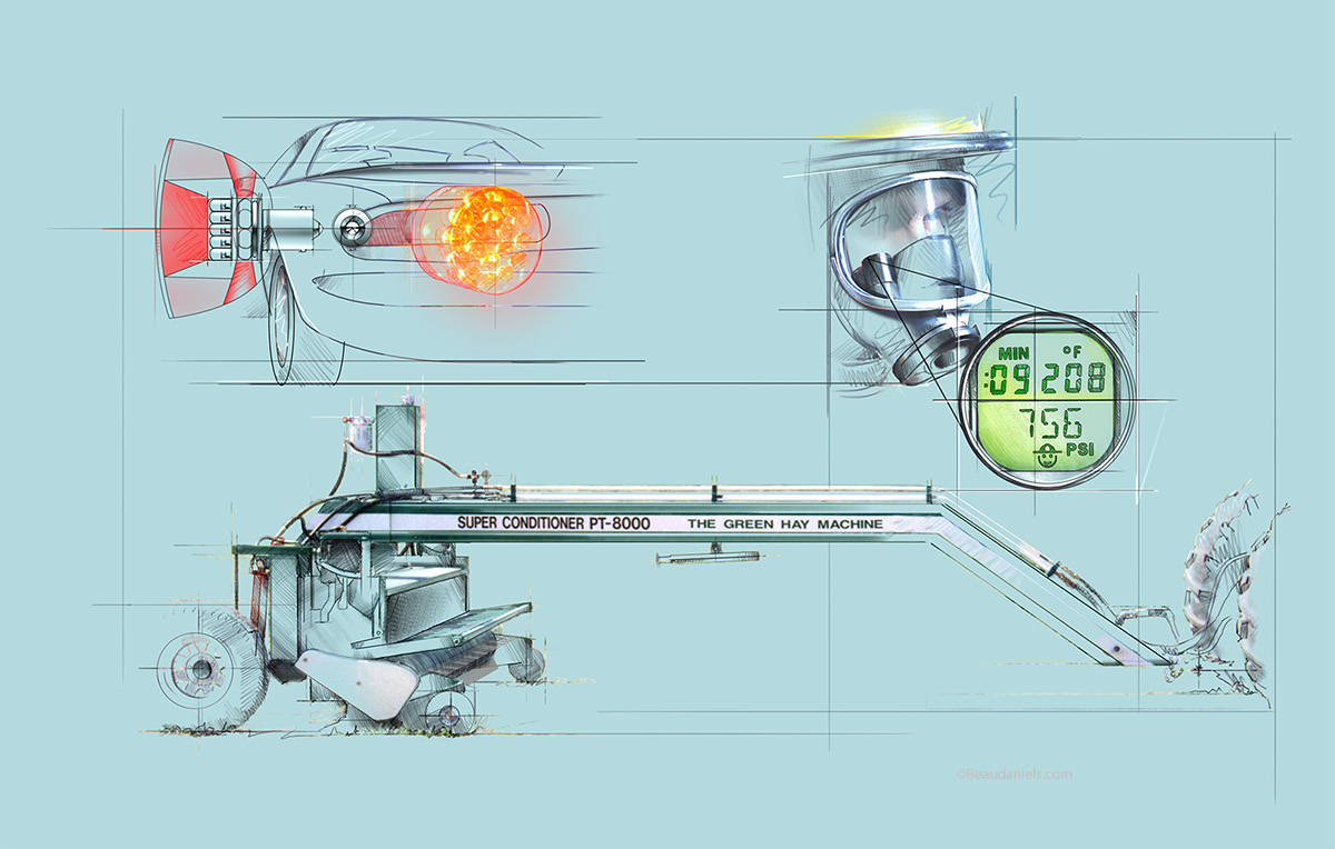 Hand drawn，painting，industrial design，product design，