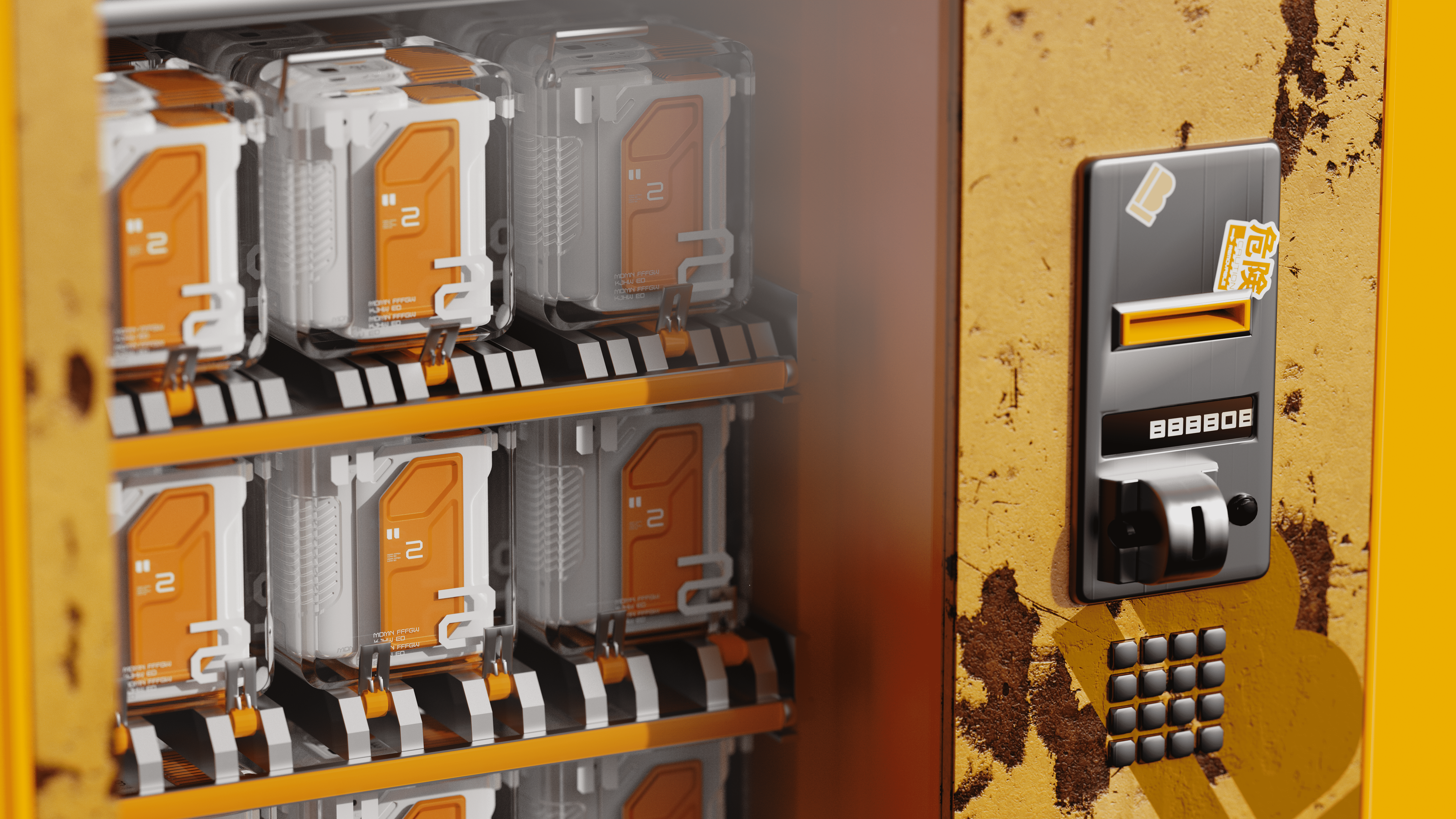 Mecha，Outdoor style，Hanging waist fan，portable battery，Trend decoration，be younger，