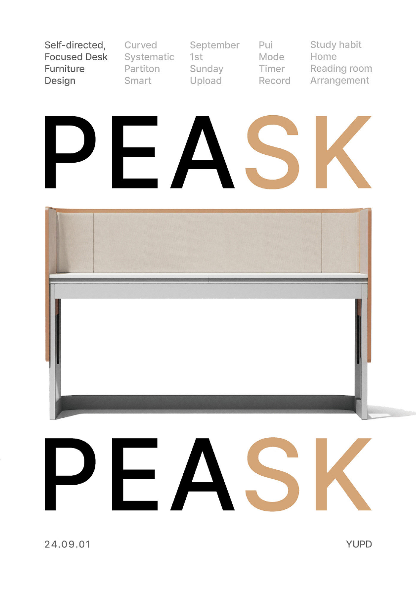 PEASK，desk，desk，multi-function，Simplicity，