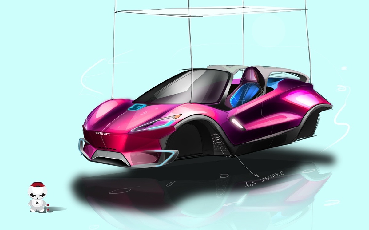 automobile，vehicle，Hand drawn，design sketch，sketch，