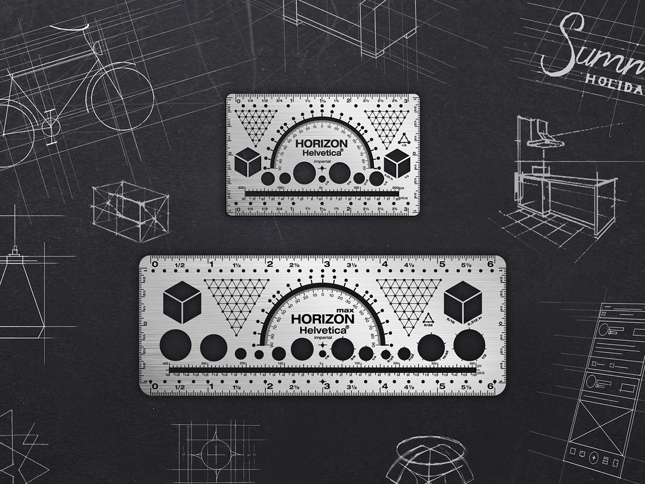 Drawing tool，Creative design，Portable，Multi-function ruler，