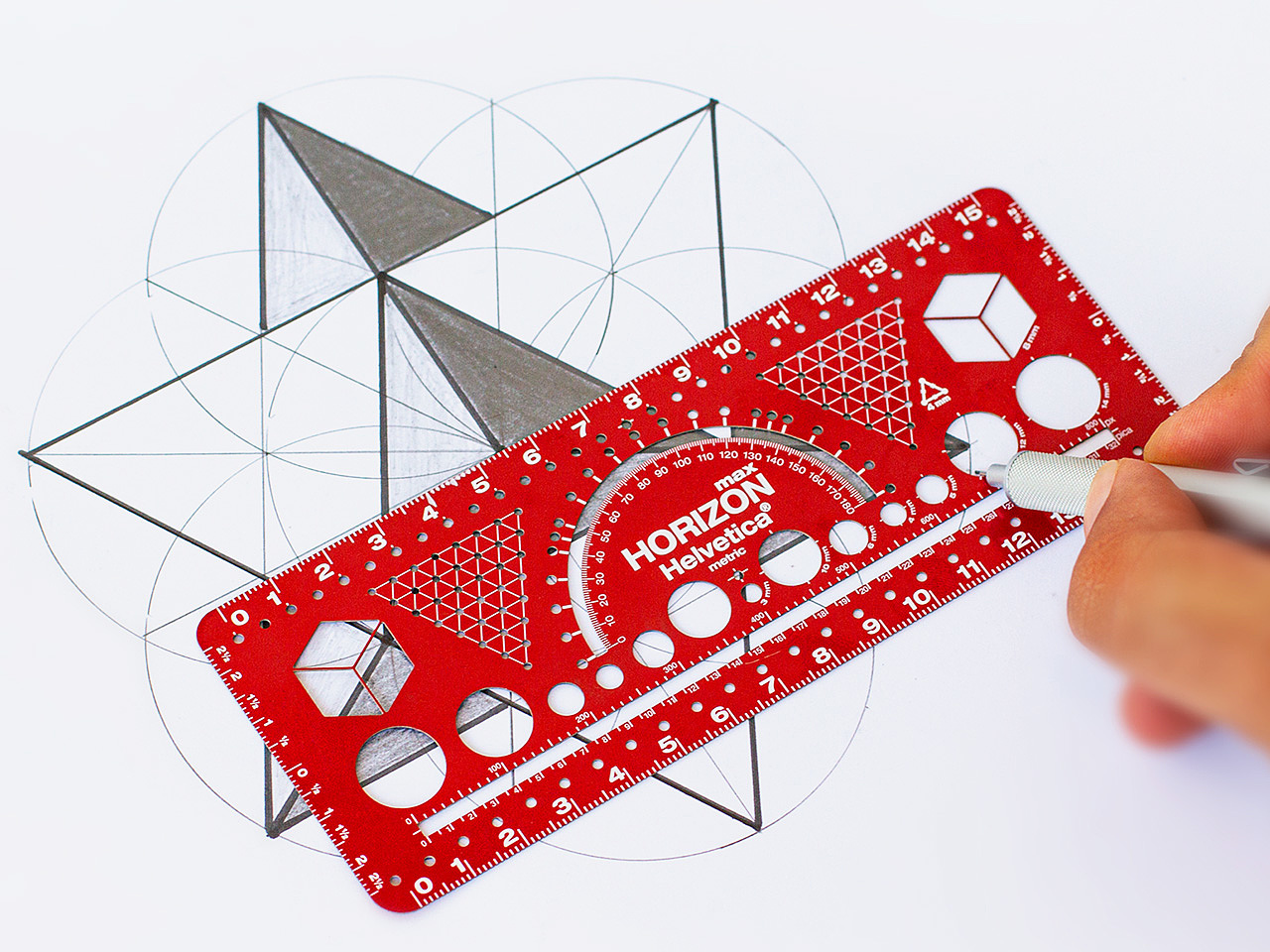 Drawing tool，Creative design，Portable，Multi-function ruler，