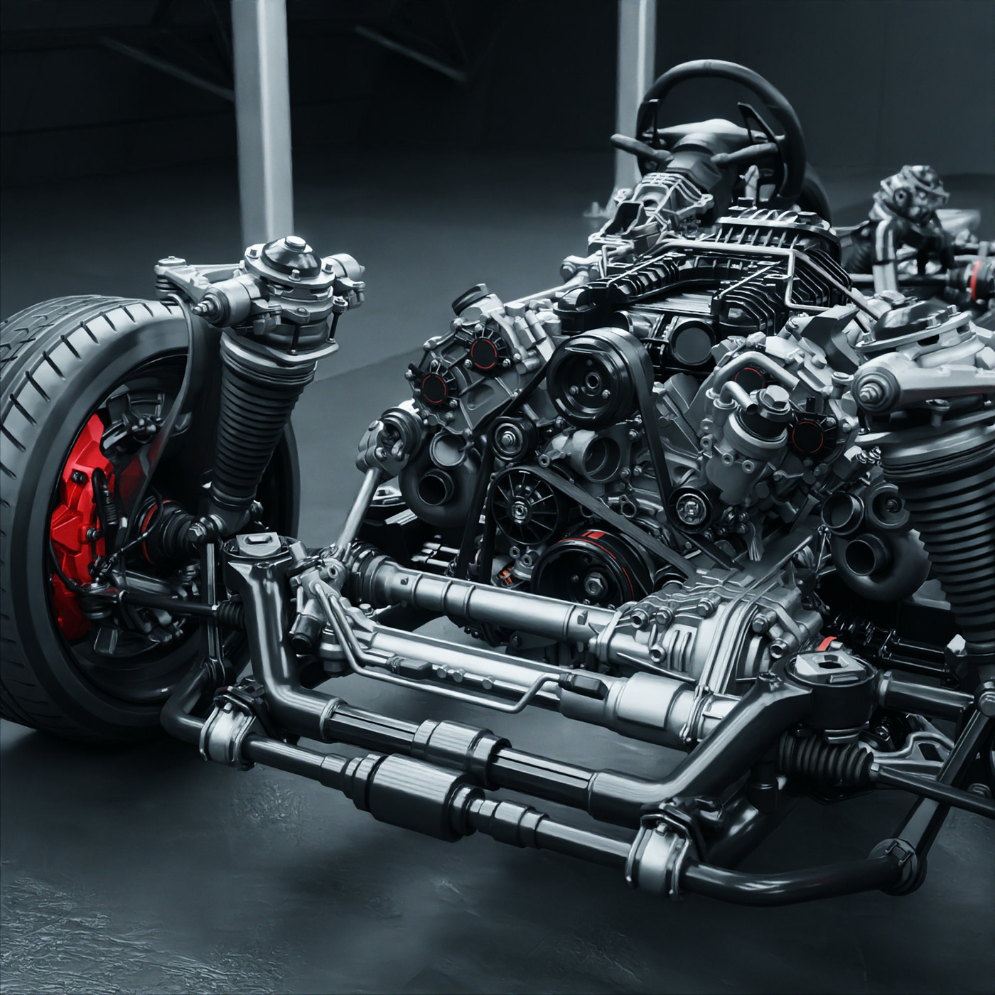 flexible chassis，Flexible，assemble，automobile，