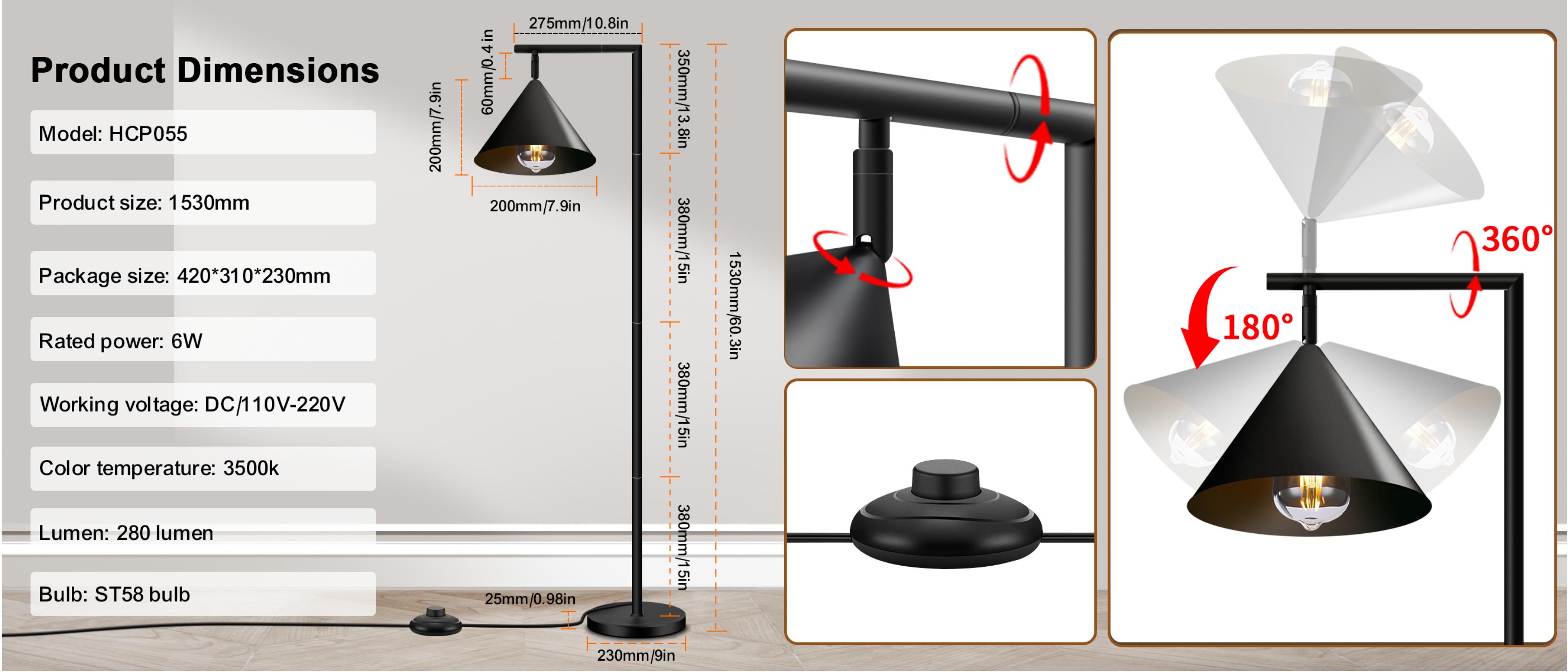 Floor lamp，Cross-border，Atmosphere lamp，New products，Horn floor lamp，Reading lamp，