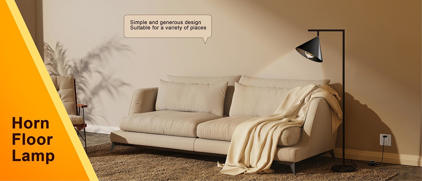 Floor lamp，Cross-border，Atmosphere lamp，New products，Horn floor lamp，Reading lamp，
