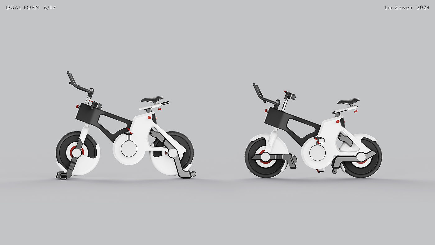 Spinning bike，Scooter，Bimorphic，switch，Utilization，