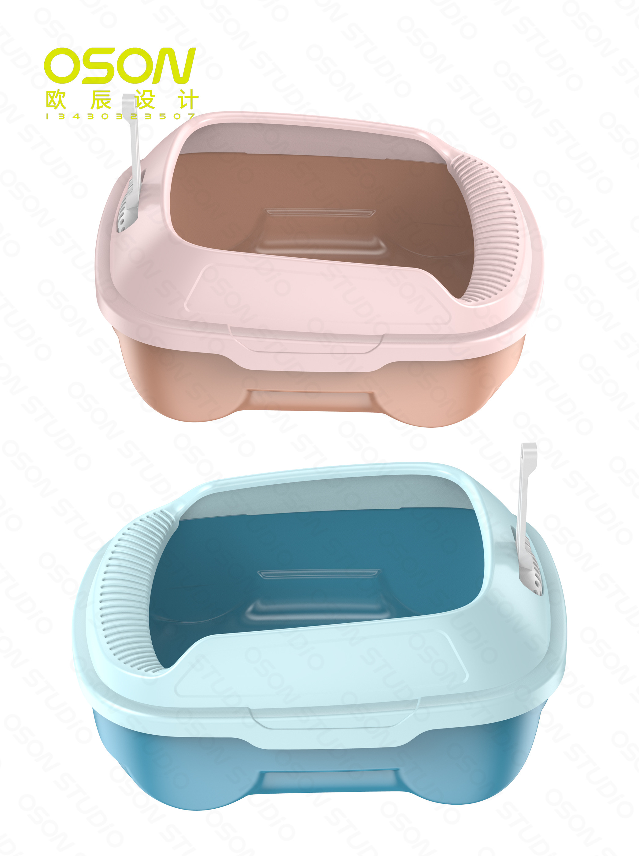 Litter Basin，Pet Supplies & Pet，Intelligent cat litter box，product design，industrial design，Ou Chen design，